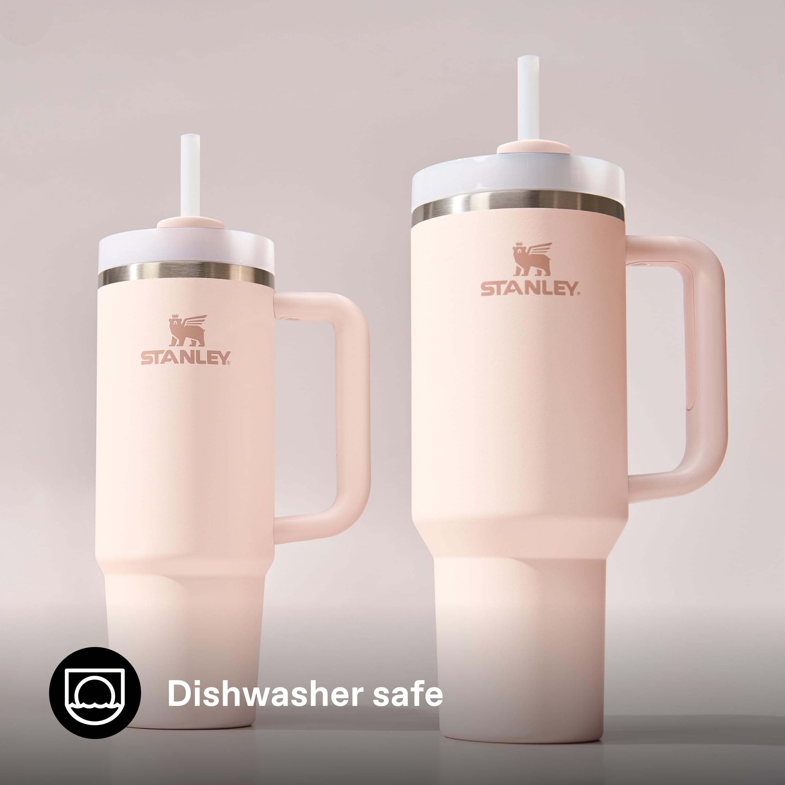 STANLEY 1913 Quencher H2.0 Flowstate Tumbler 1.2L Rose Quartz | Cold 11 Hrs, Ice 2 Days | Stainless Steel 6