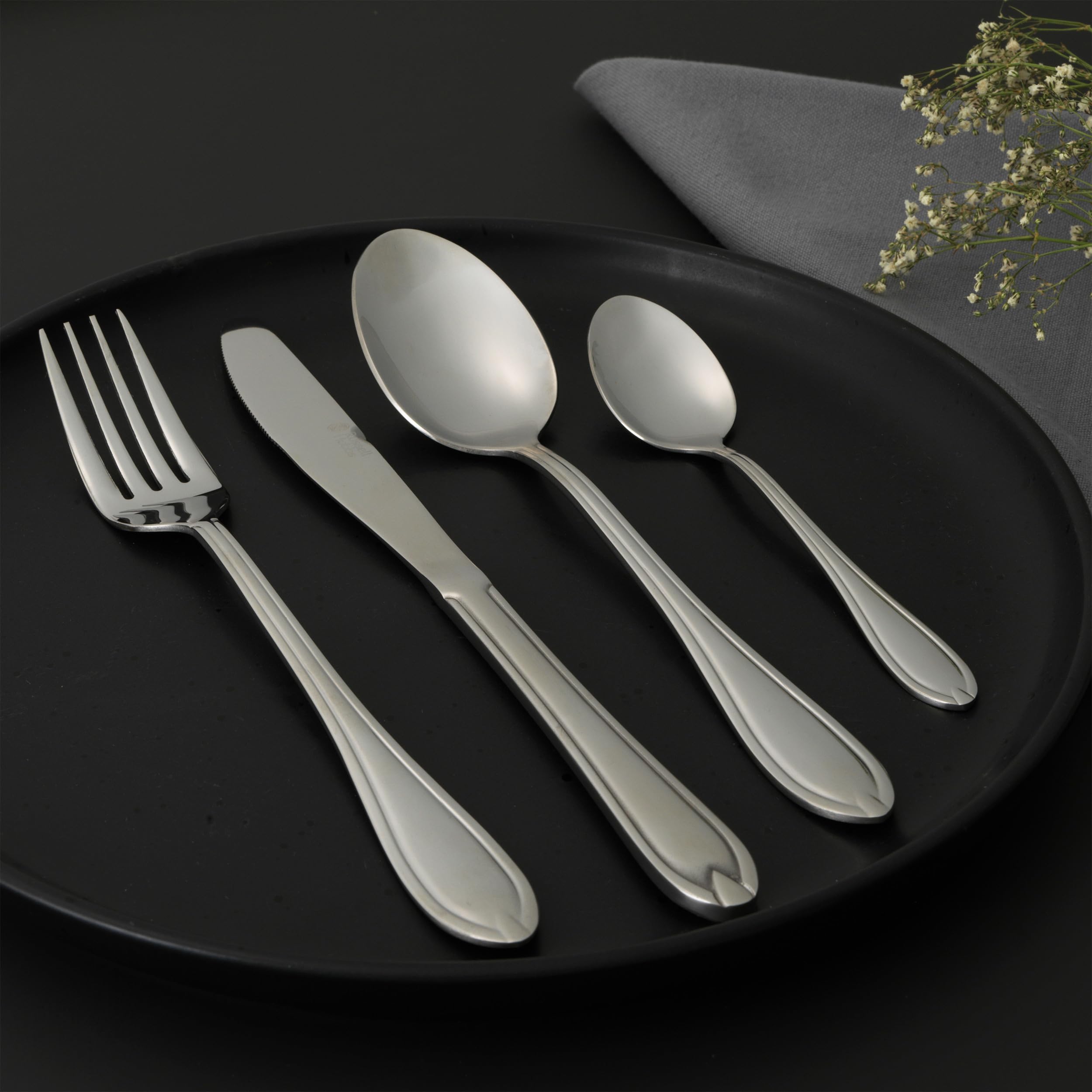 Russell Hobbs Marseille 24 Piece Cutlery Set - 18/0 Stainless Steel | 6 Place Setting 5