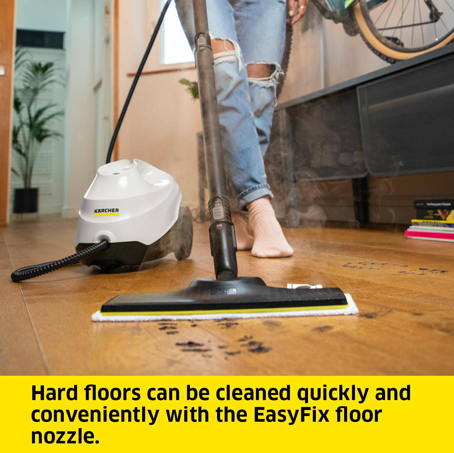Kärcher SC 3 EasyFix Steam Cleaner - 1900W Power, 3.5 bar Pressure, 1L Tank, 75m² Coverage 5