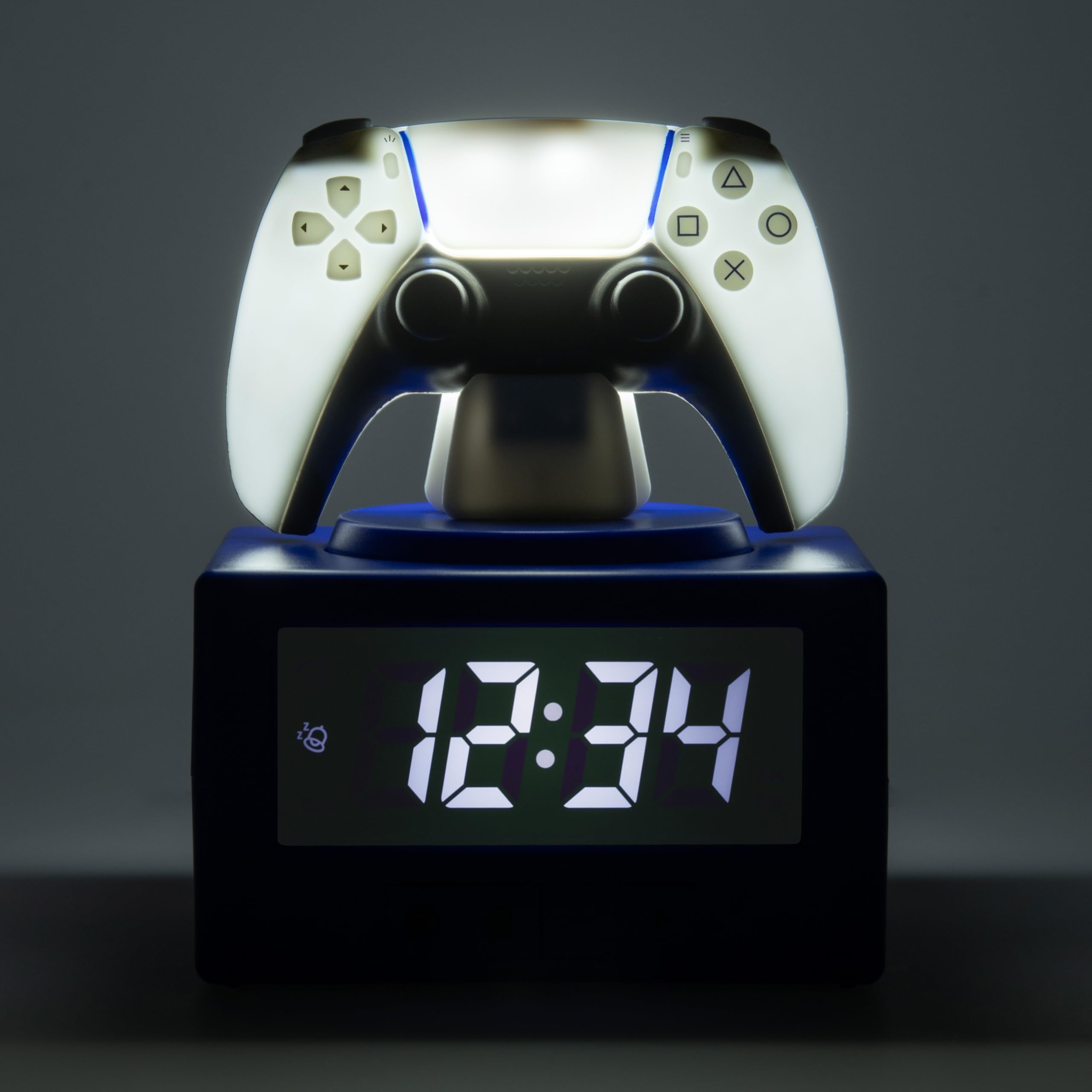 Paladone PlayStation DualSense Controller Digital Alarm Clock with Night Light | Plastic | Multicolour 6