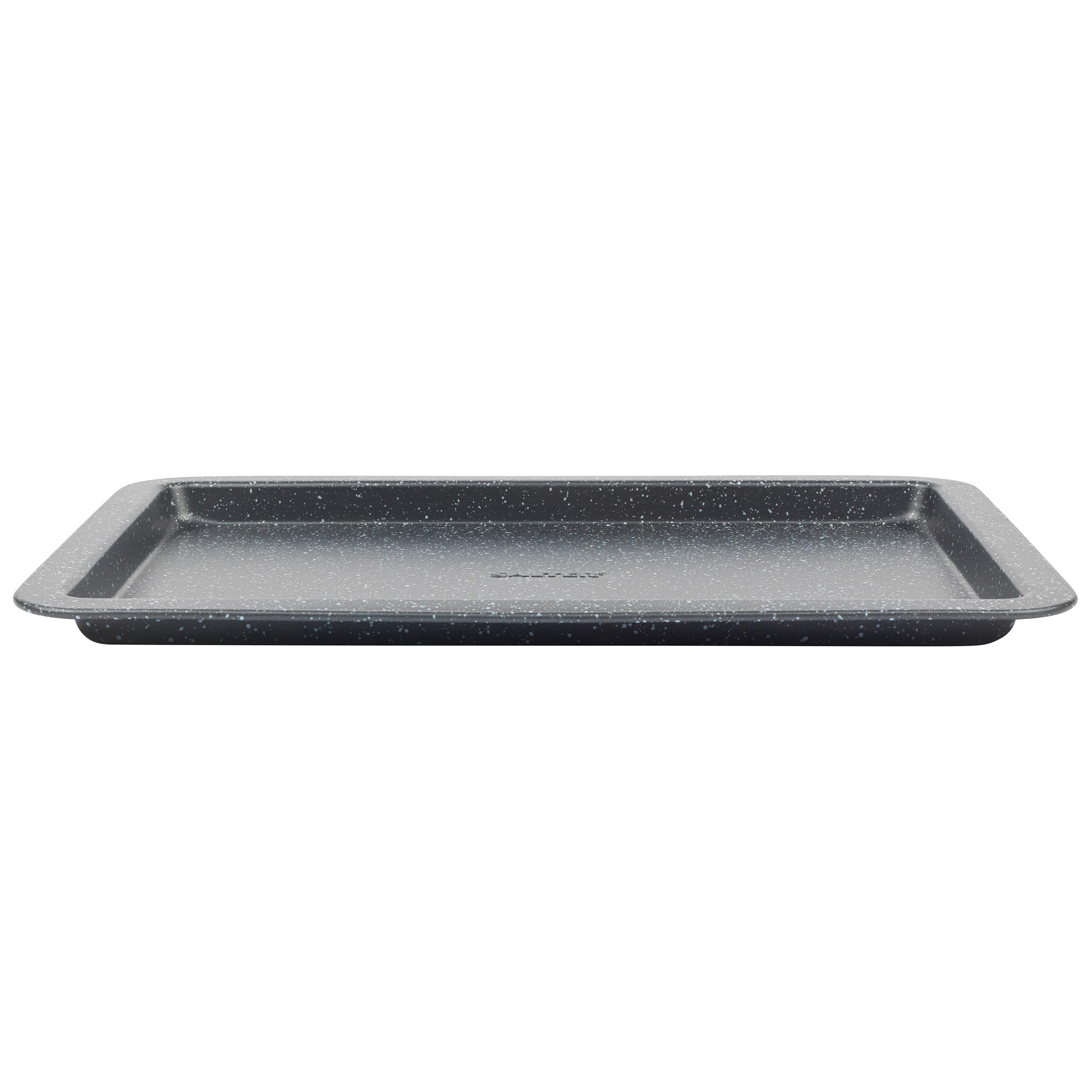 Salter Megastone BW07033EU7 Baking Tray - 37cm Carbon Steel, Ultra Non-Stick | Oven Safe 220°C