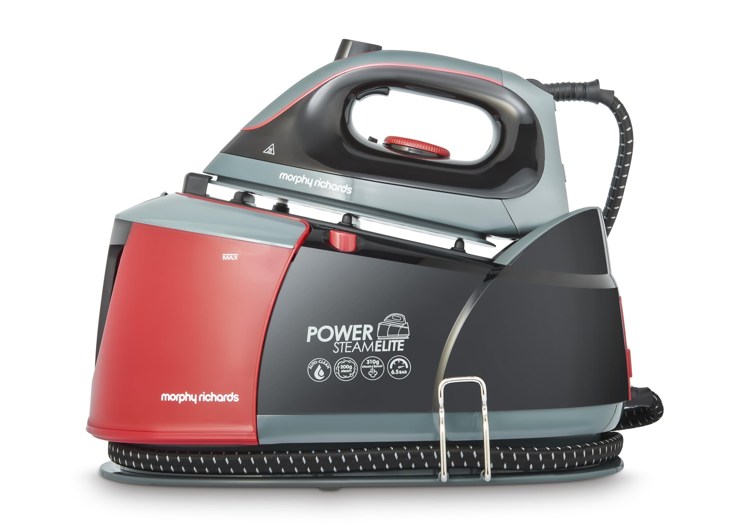 Morphy Richards Power Steam Elite + Steam Generator Iron - 6.5 Bar Pressure | 1.8L Capacity | Ceramic Soleplate 1