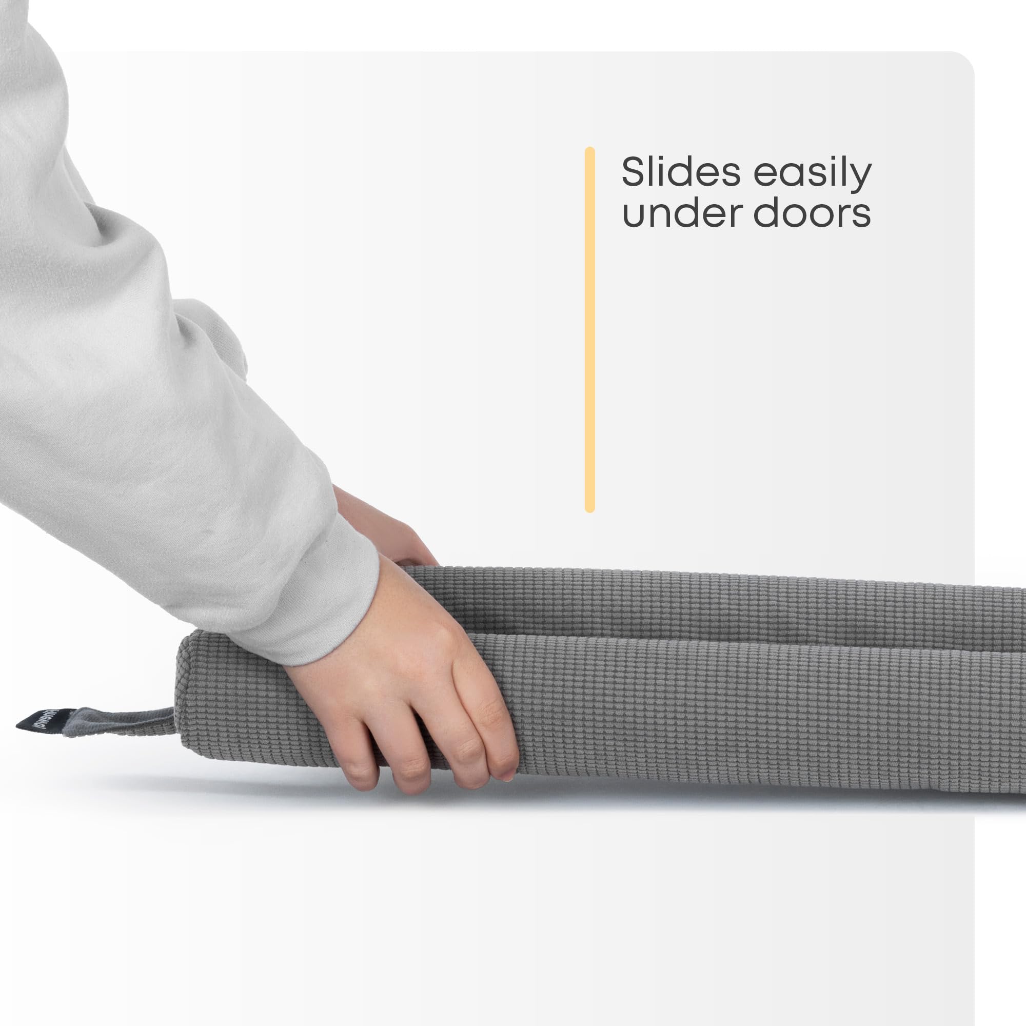 FiNeWaY Under Door Draught Excluder - 80cm Double-Sided Foam for Interior Doors | Grey 4