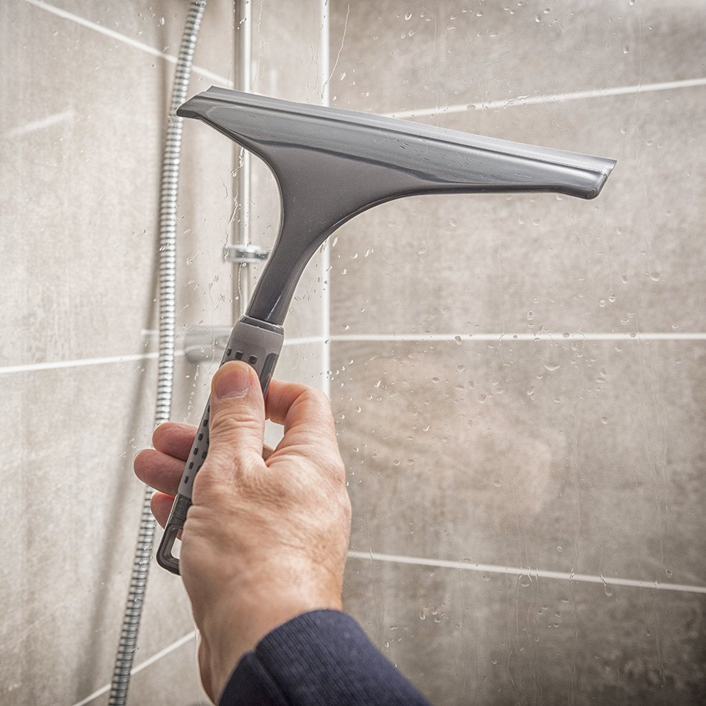 Addis ComfiGrip Shower Squeegee - 24cm Blade | Metallic Graphite | Streak-Free Cleaning 3