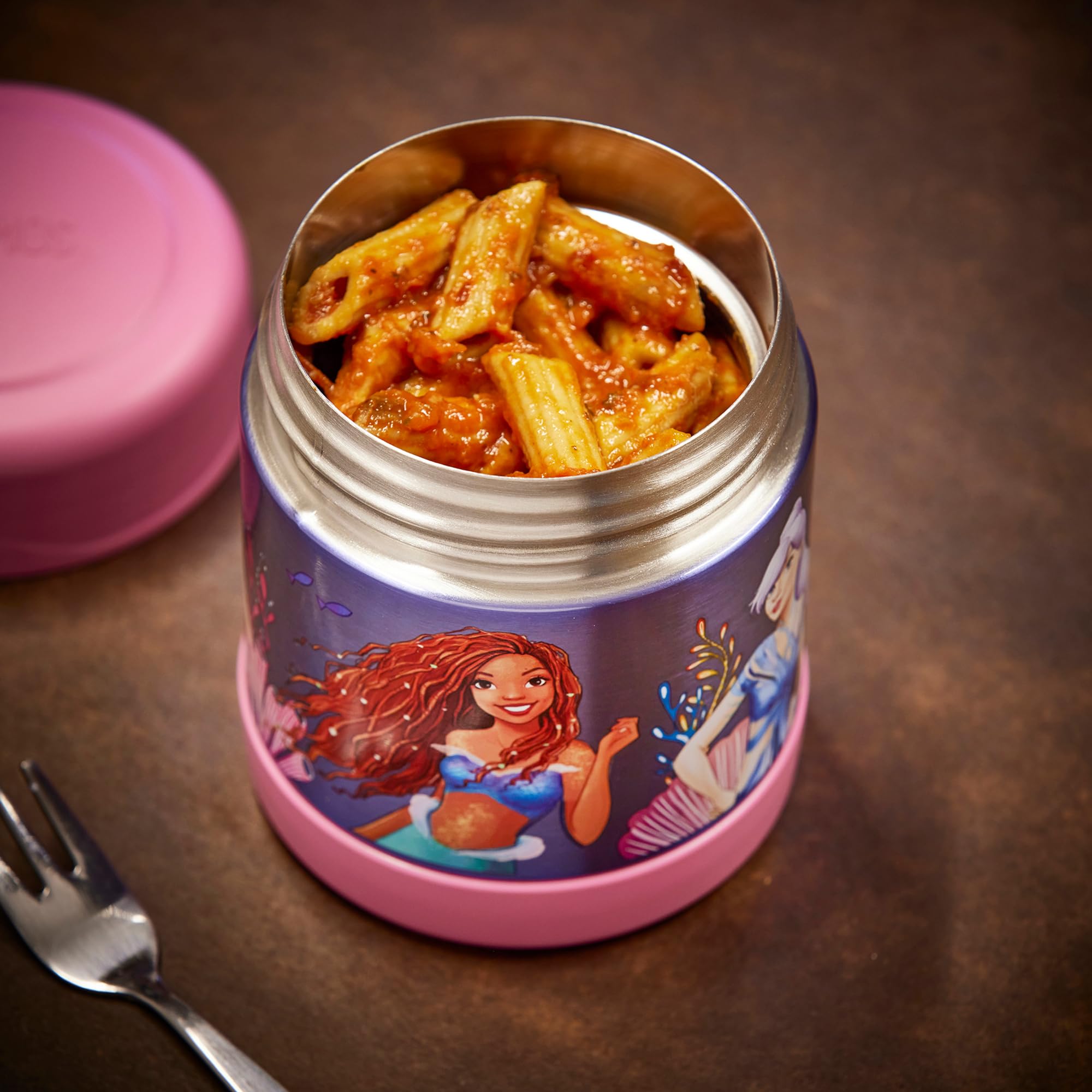 Thermos Little Mermaid Food Flask - 290ml Insulated Stainless Steel Jar | Hot 5 Hrs, Cold 7 Hrs 7