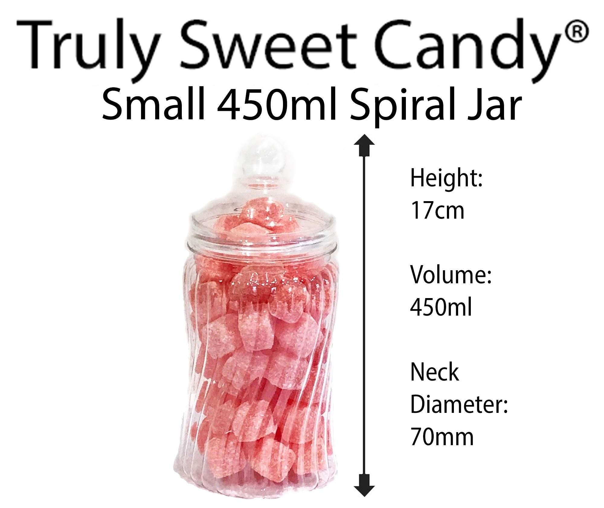 Truly Sweet Candy 8 Assorted Empty Retro Plastic Sweet Jars for Candy Buffet | Food Grade PET Plastic 5