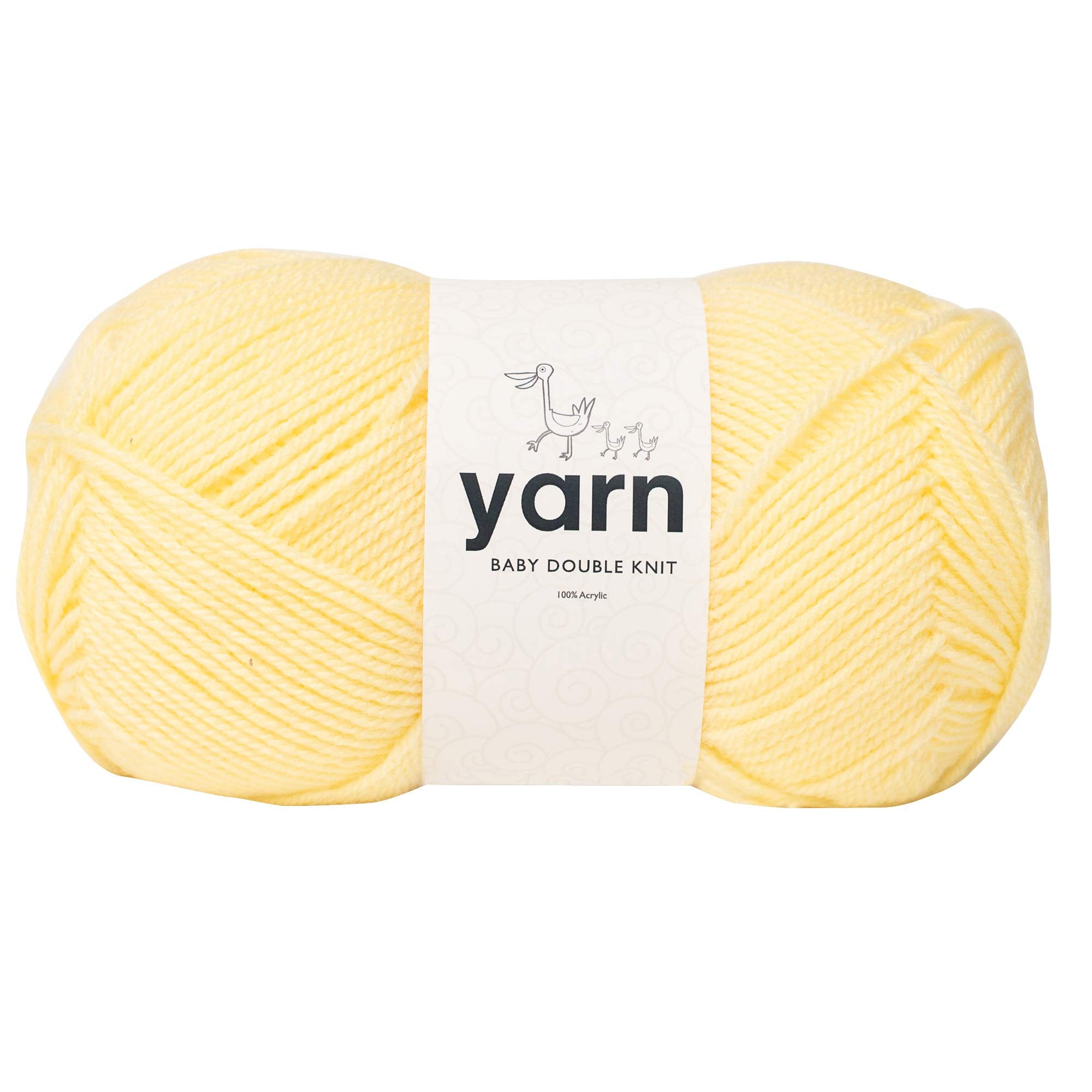 KORBOND DK Baby Lemon Yarn - 100g Acrylic Wool | Hypoallergenic & Double Knit | 290m