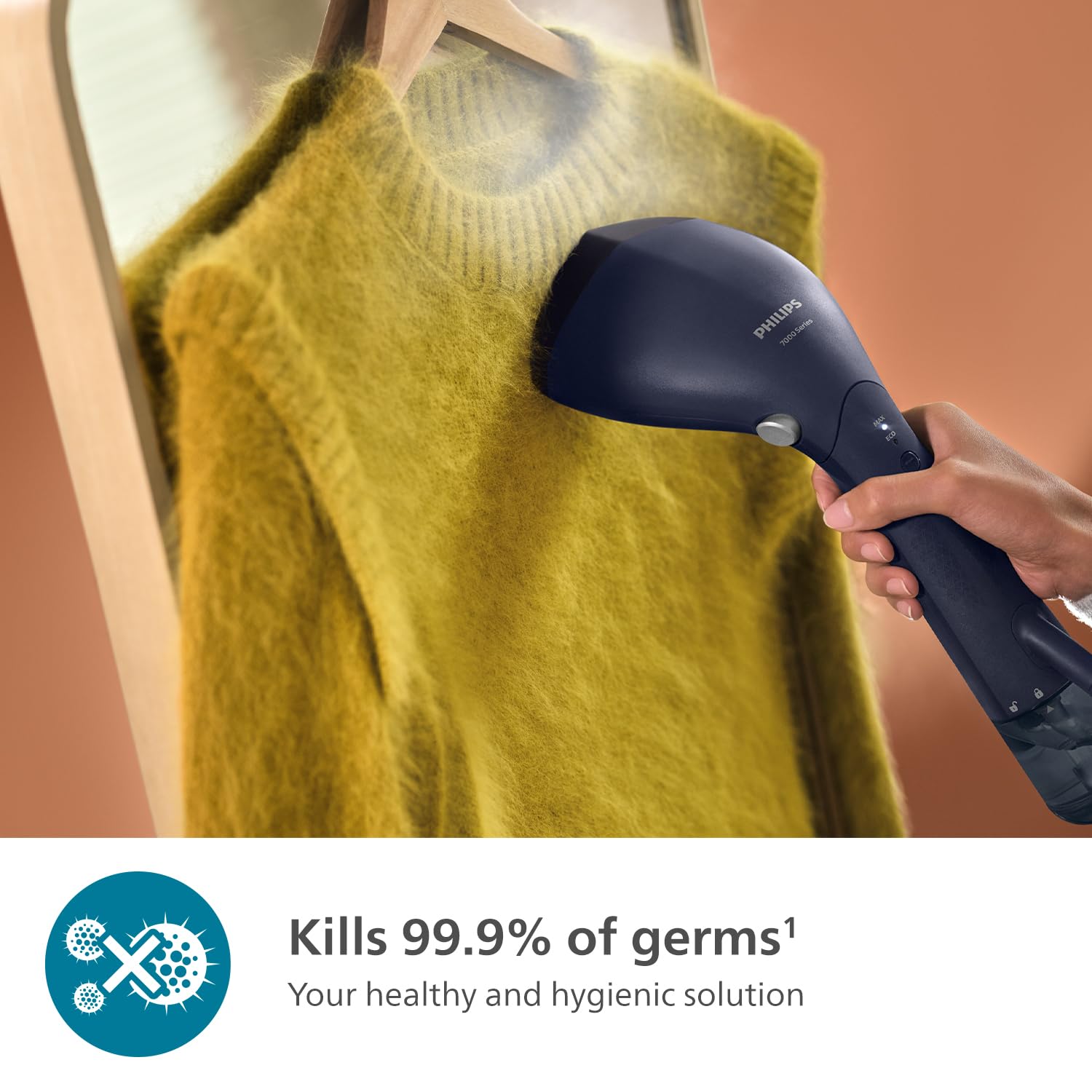 Philips 7000 Series Handheld Steamer - 1500W, 28g/min Continuous Steam | 100 ml Tank 8