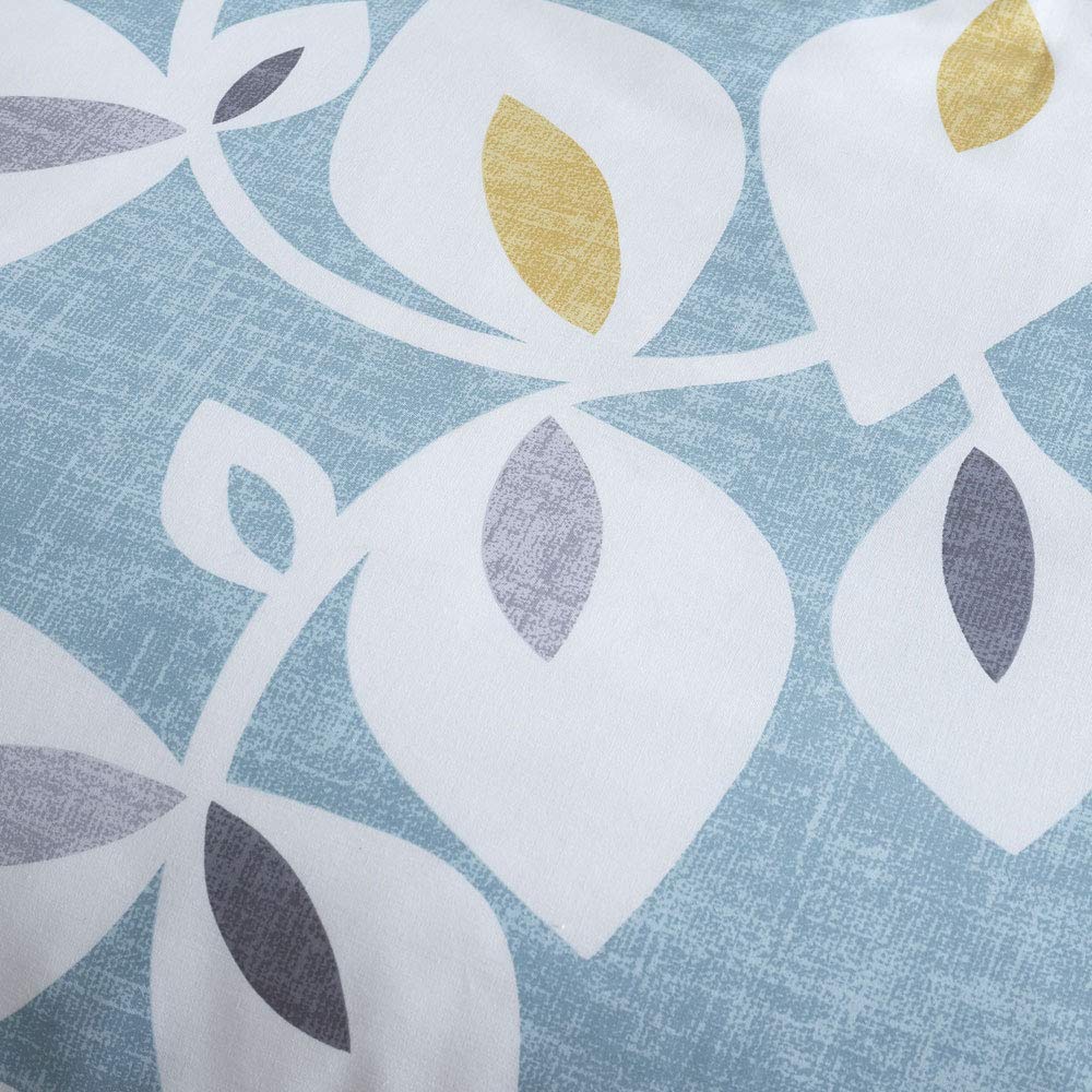 Catherine Lansfield Inga Leaf Reversible King Duvet Cover Set | 220x230cm | Teal 4