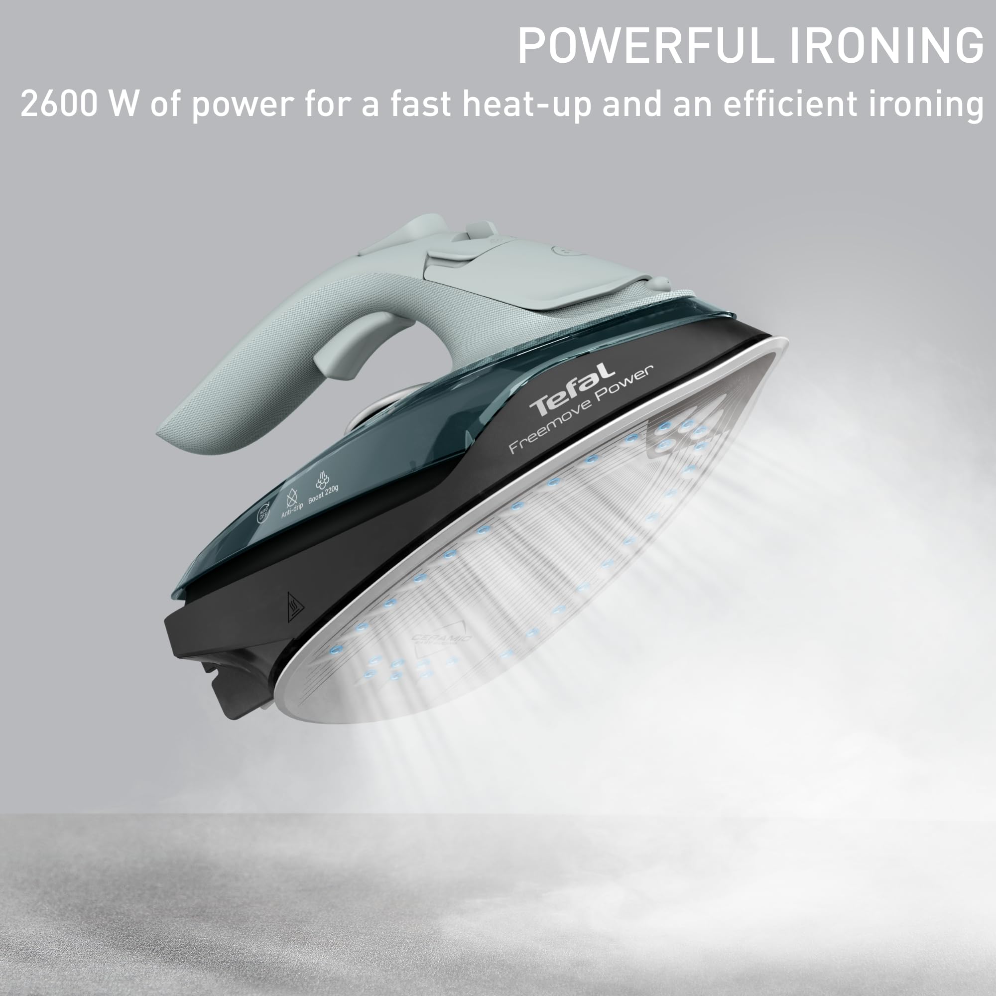 Tefal Freemove Power Cordless Steam Iron - 2600W Power | 220 g/min Boost | 40 g/min Continuous Steam 3