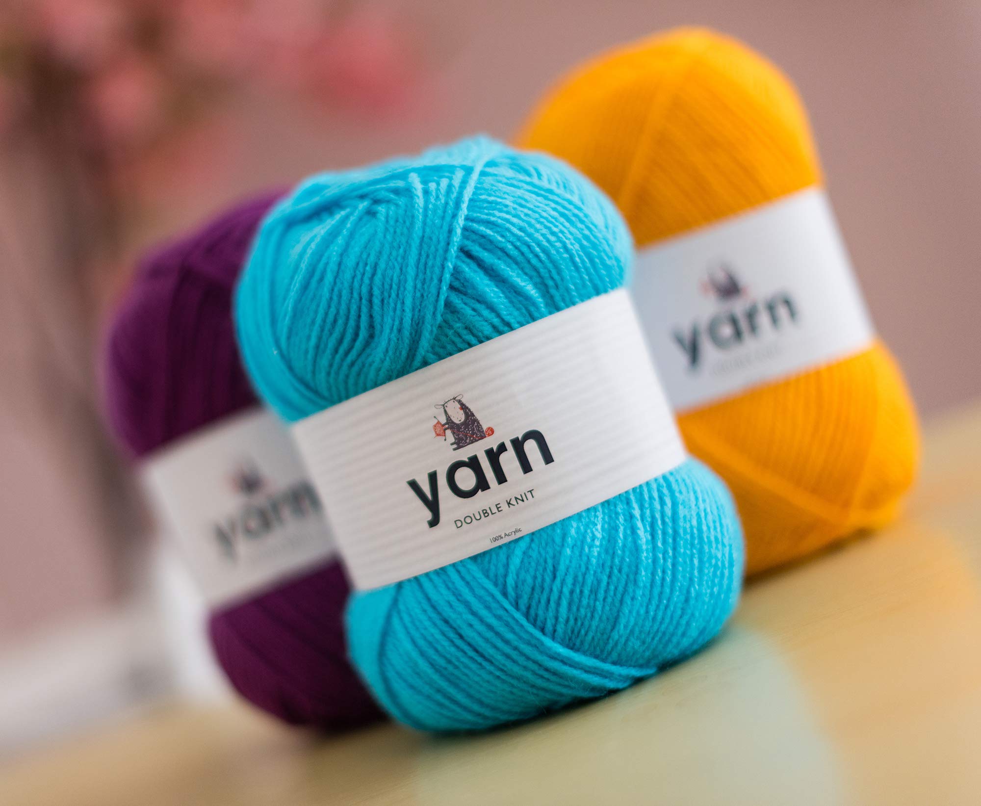 KORBOND DK Yarn - Mustard Yellow | 100g Acrylic | 290m | Double Knit for Knitting & Crochet 4