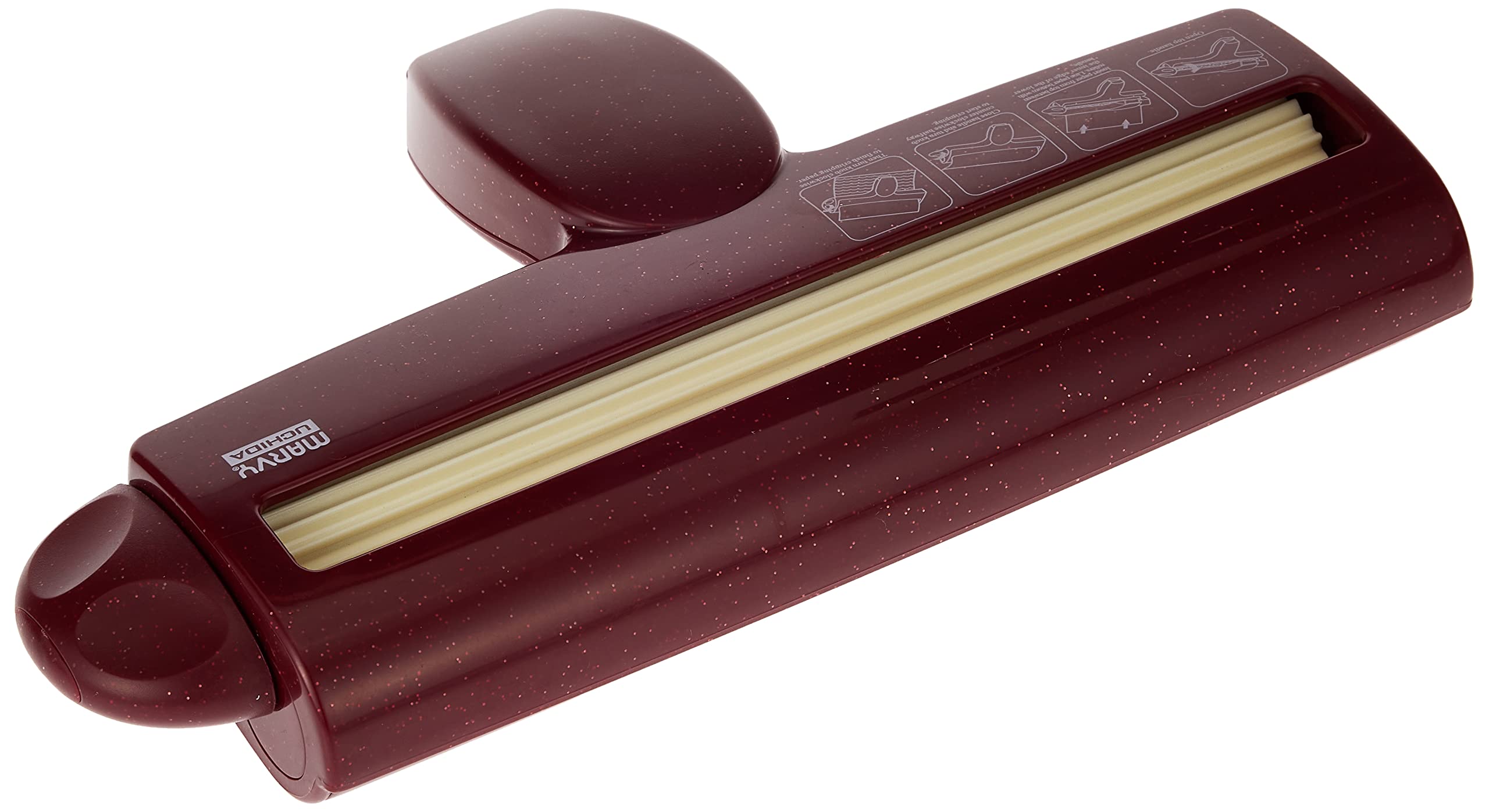 Uchida Corru-Gator Paper Crimper - Straight Pattern | Plastic Construction | Claret Color 2