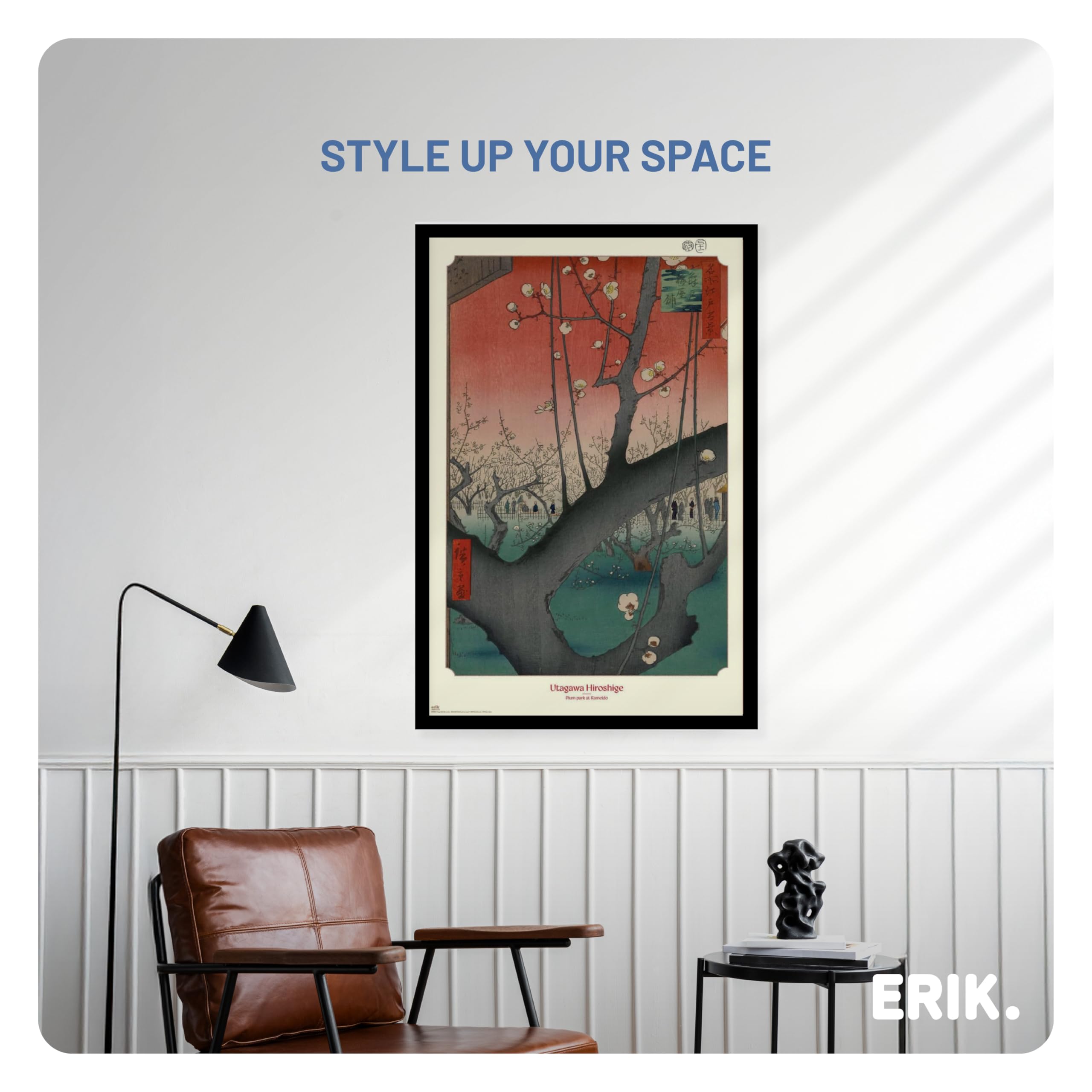 Grupo Erik Poster Frame 61 x 91.5cm Black | High-Quality MDF Construction | Protective Styrene Front 7