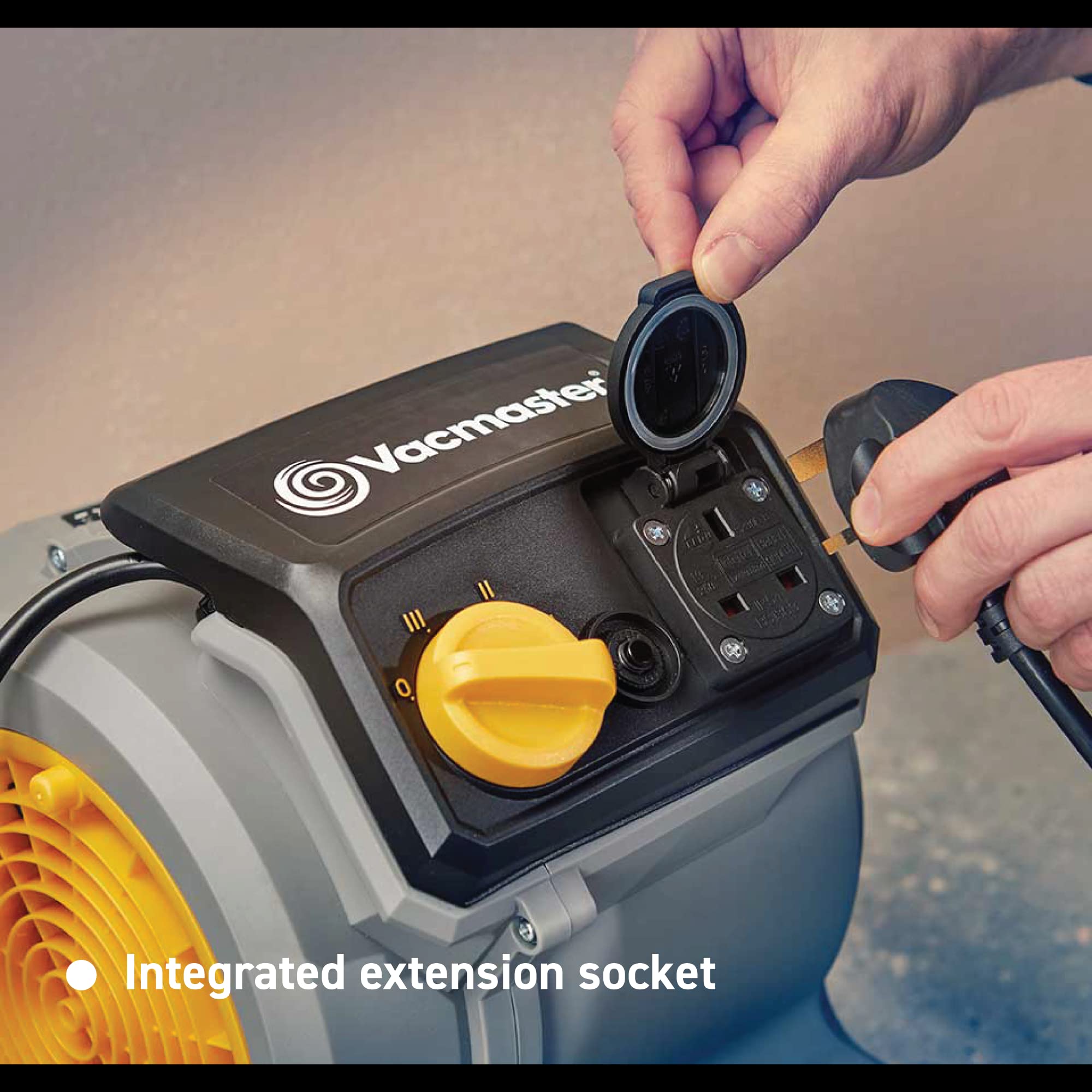 Vacmaster Air Mover Floor Fan - 3 Speed Centrifugal Blower for Drying Carpets, Walls, and Floors | 124W 5