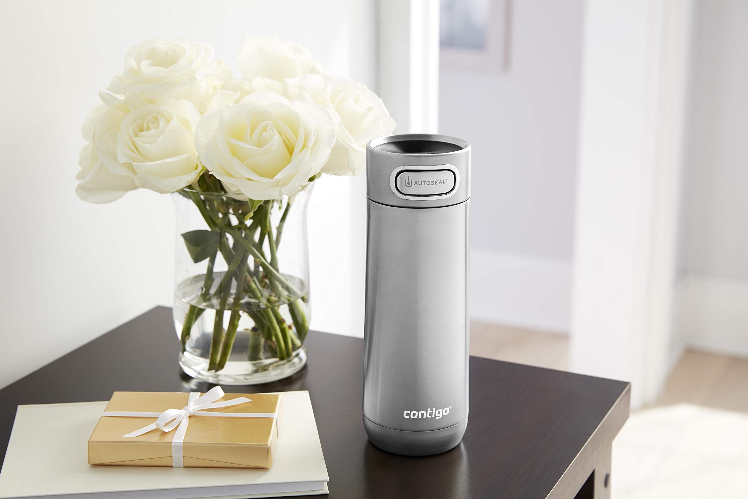 Contigo Luxe Autoseal Travel Mug - 470 ml Stainless Steel Thermal, Leakproof, Dishwasher Safe Lid 9