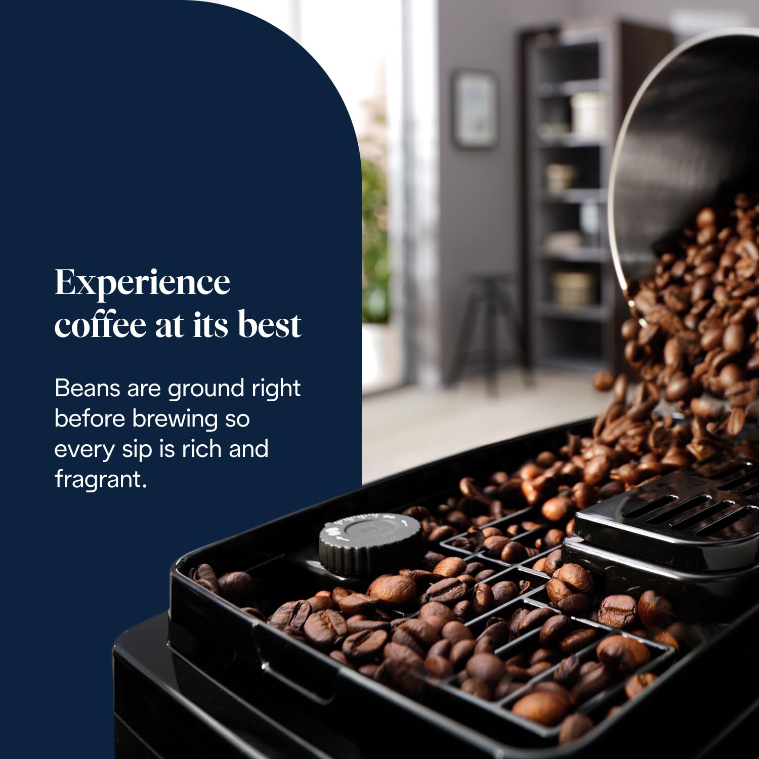 De'Longhi Magnifica ECAM222.20.B Bean to Cup Coffee Machine | 4 One-Touch Recipes | 1450W | Black 3