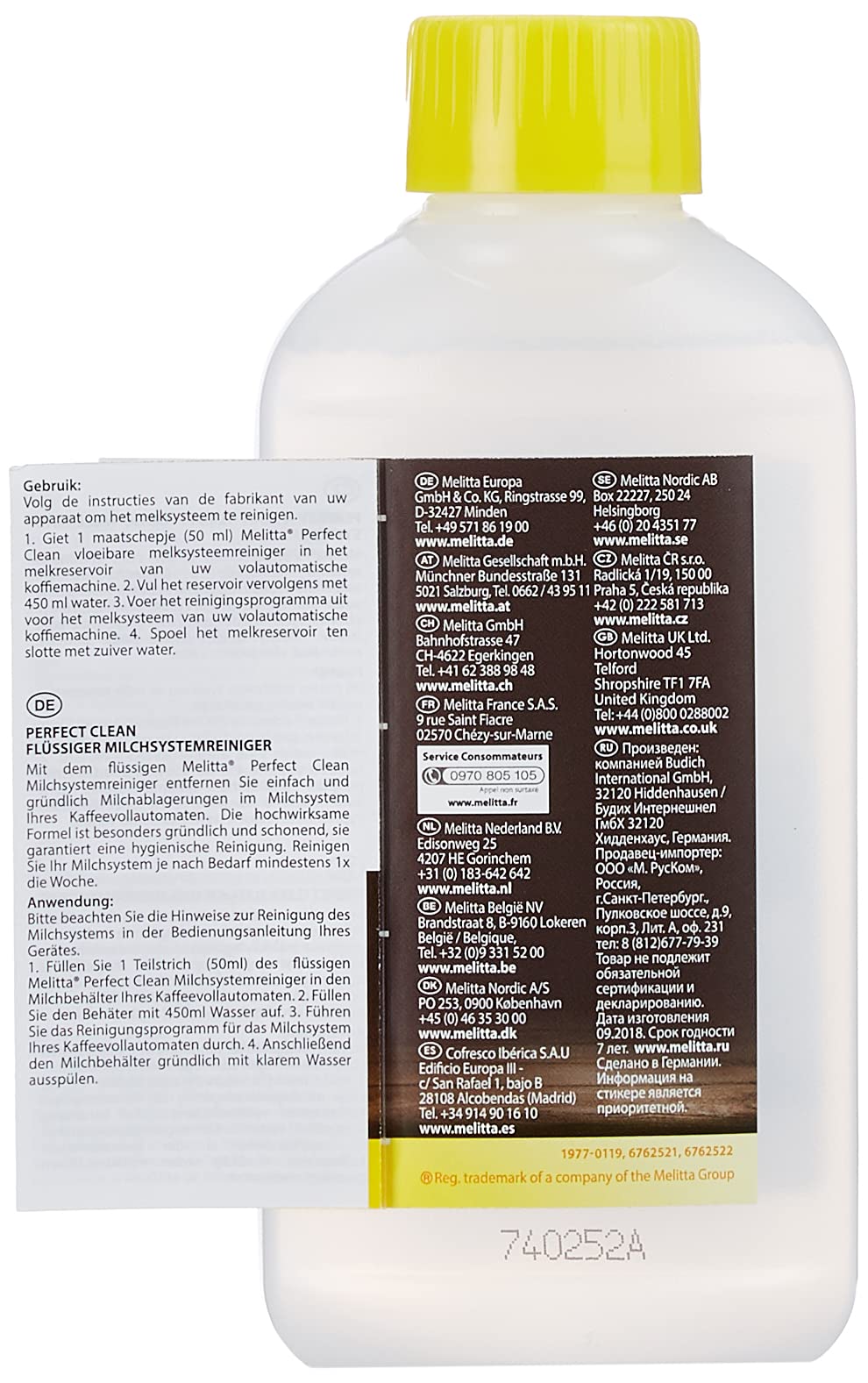 Melitta Milk System Liquid Cleaner - Odourless Formula for Automatic Coffee Machines | 250 ml 3