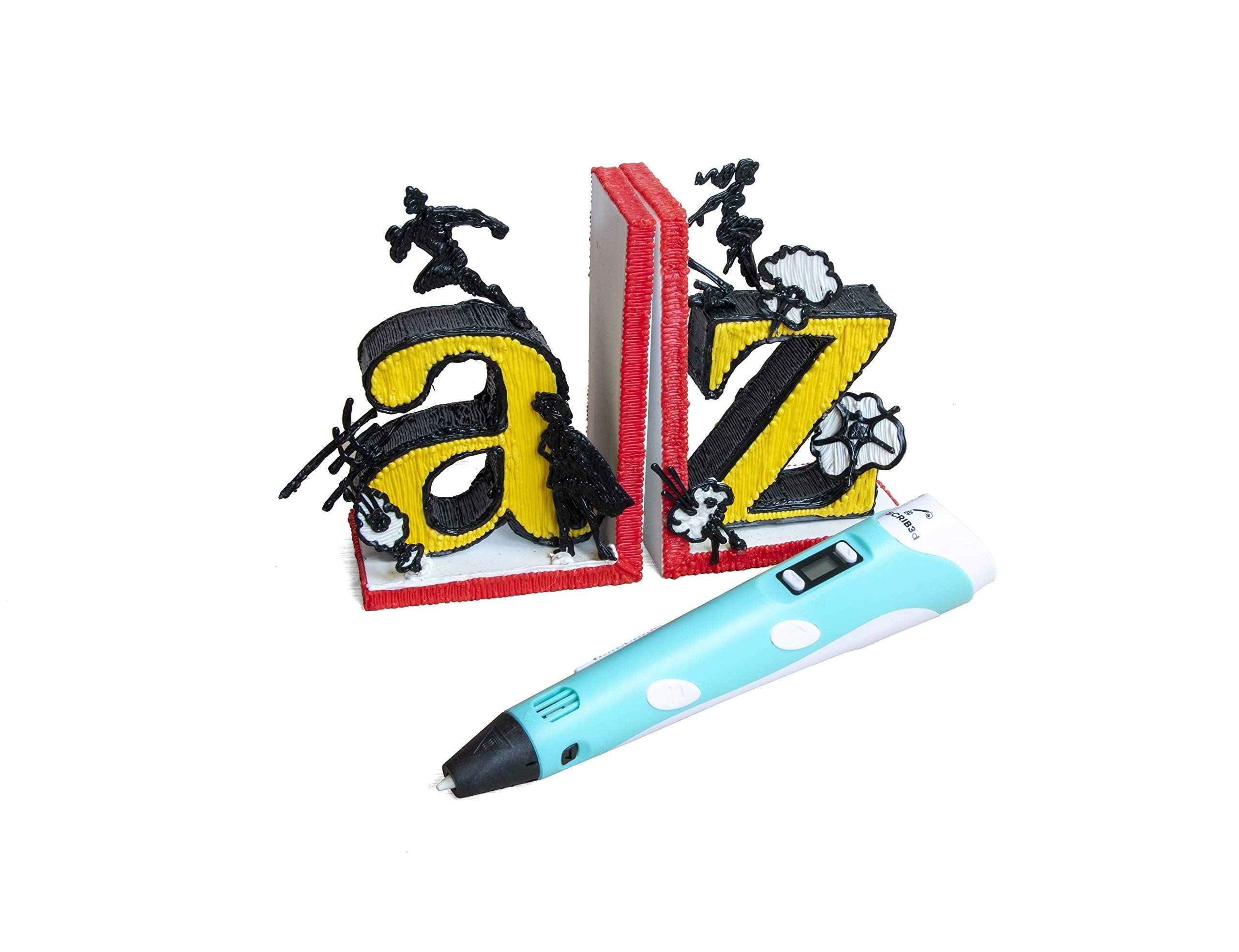 SCRIB3D P1 3D Printing Pen with Display - Includes 3 Starter Colors of PLA Filament 5