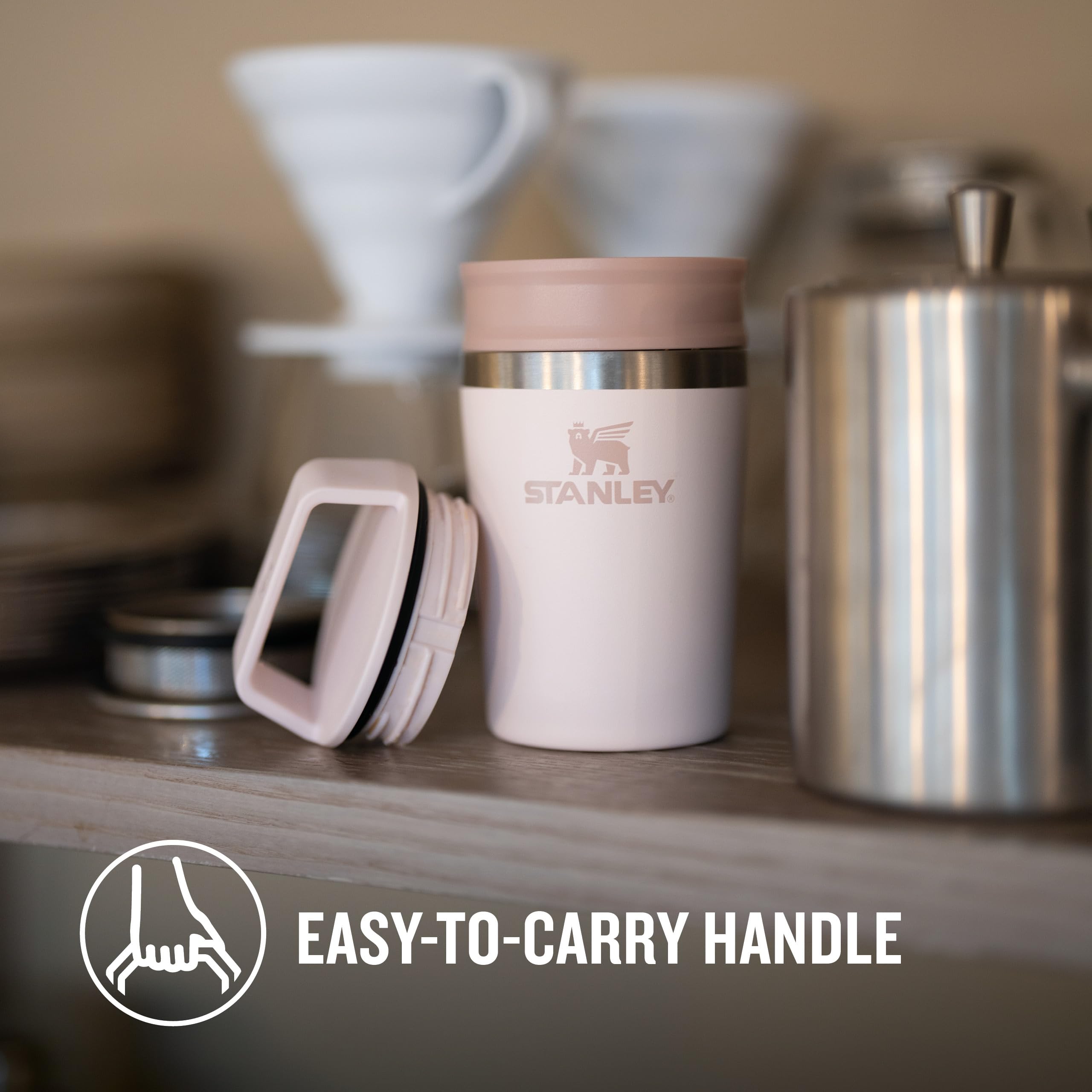 STANLEY 1913 Cafe to-Go Travel Mug - 0.23L | 3 Hours Hot | 16 Hours Cold with Ice 5