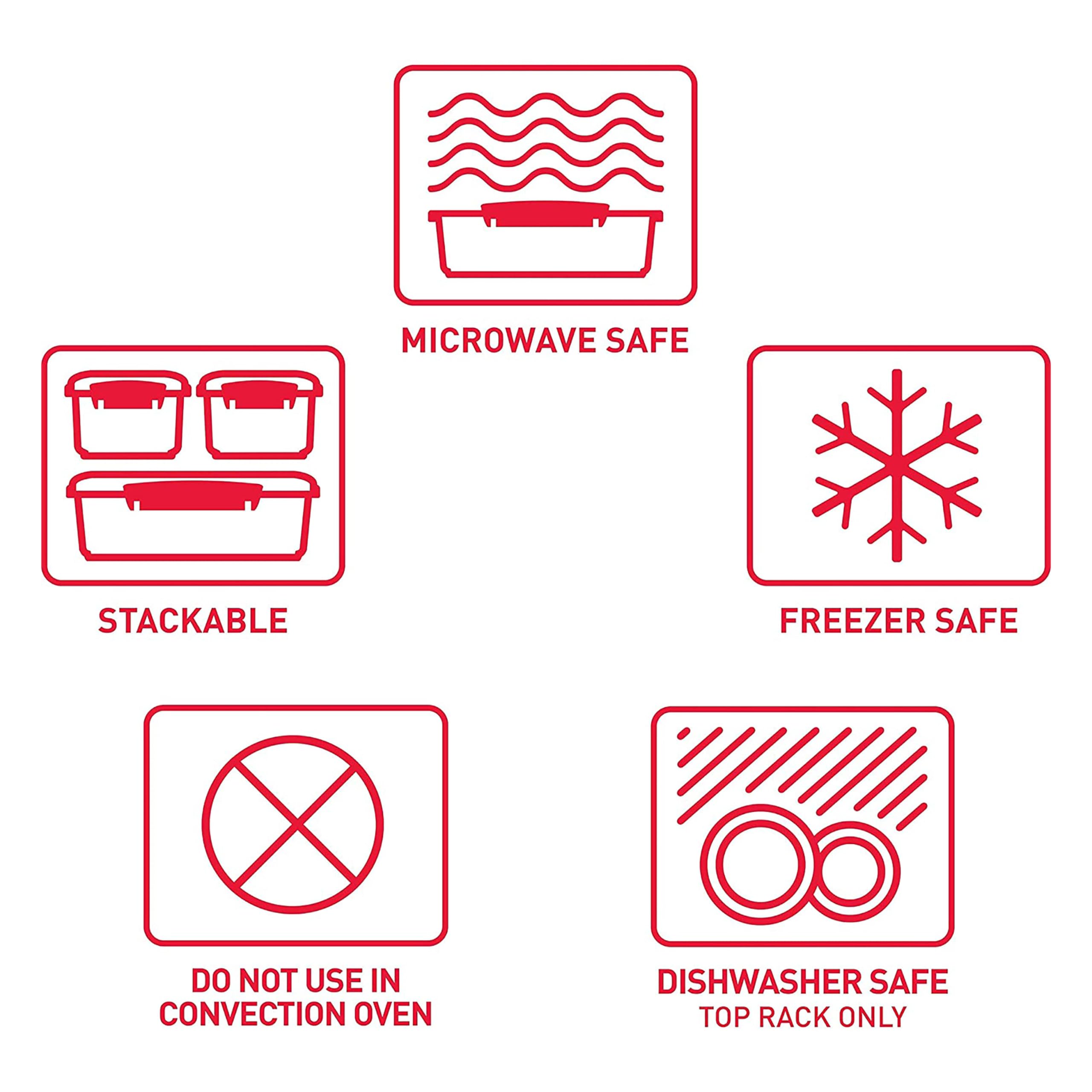 Sistema Microwave Soup Mug - 565 ml Capacity | Splatter-Free Heating | Red Plastic | 1 Count 5