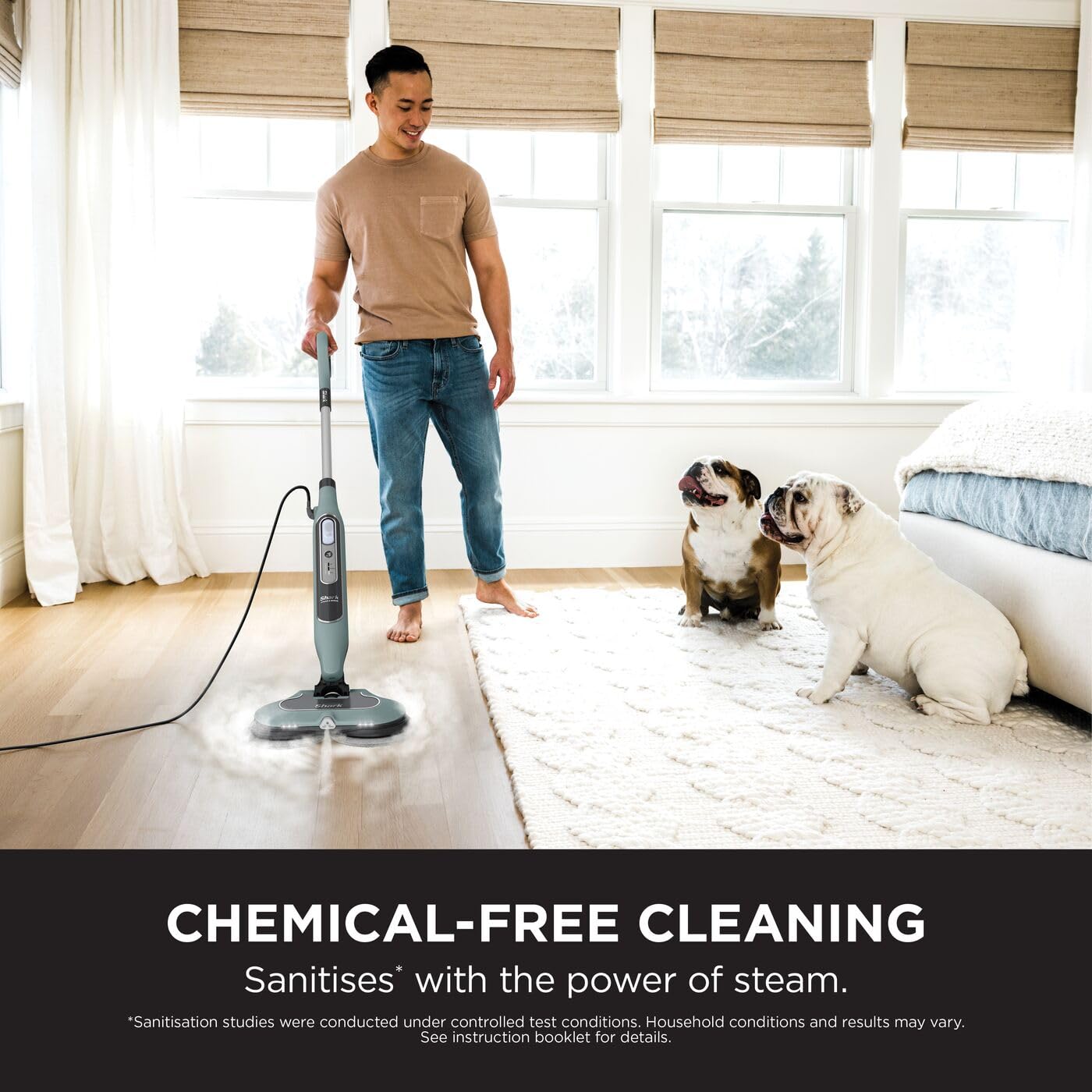 Shark Automatic Steam and Scrub Mop with Steam Blaster & 6 Dirt Grip Power Pads | 3 Steam Settings | S8201UKCP 4
