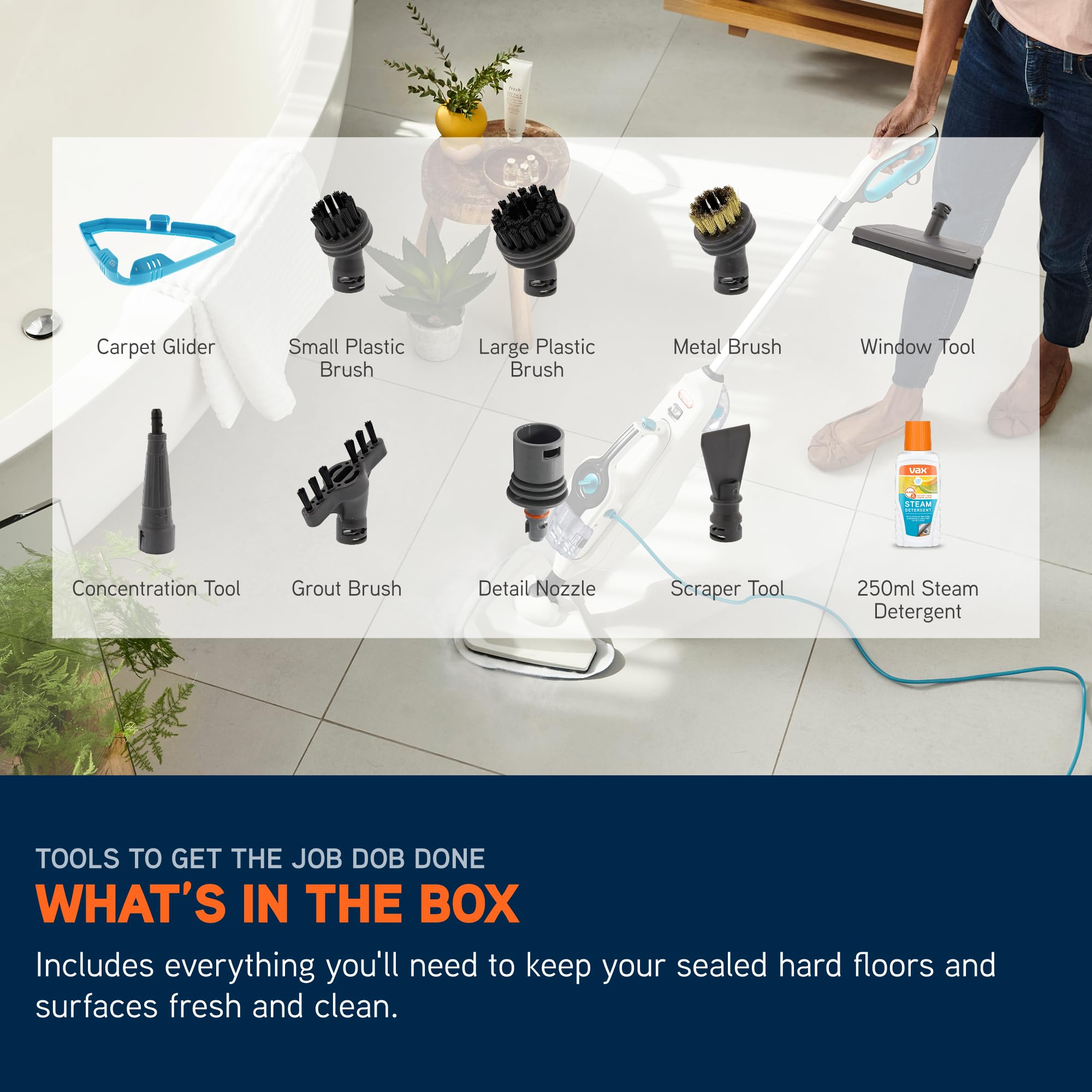 Vax S86-SF-CC Fresh Combi Classic Multifunction Steam Mop | 1600W | 15 Min Runtime 9