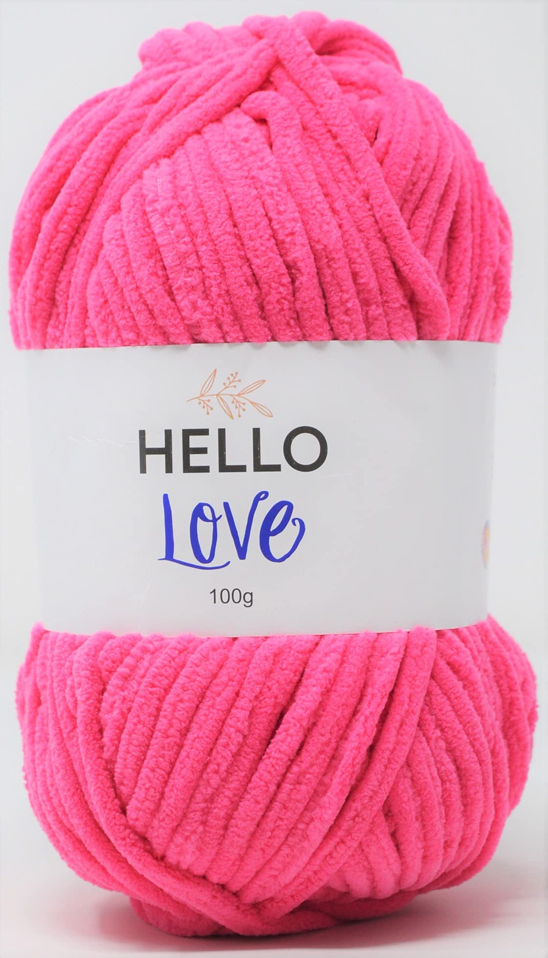 Hello Love Super Bulky Polyester Yarn - Pinkie Pink | 100g | 65m 1