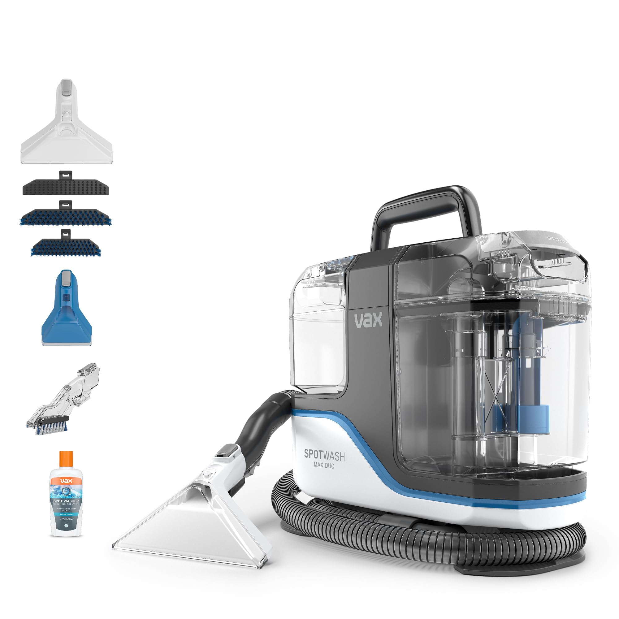 Vax SpotWash Max Duo Carpet Washer - 30% More Suction Power | Antibacterial Tools | 2 Year Guarantee 1