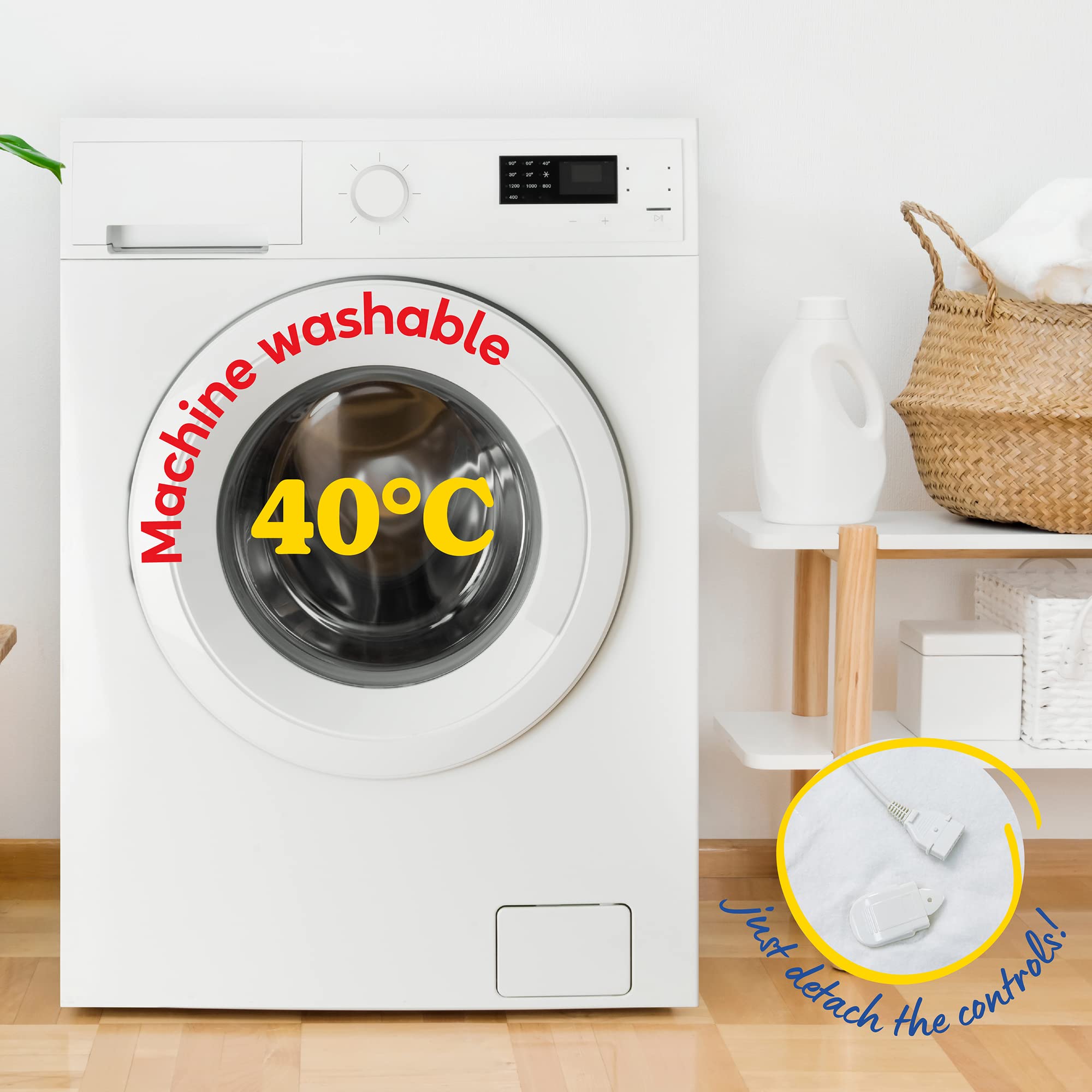 Russell Hobbs Heated Single Fitted Underblanket | 3 Heat Settings | Machine Washable | 70 x 150cm 7