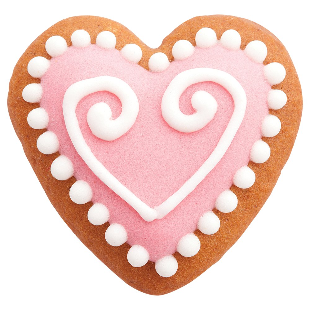 PME Set of 6 Classic Cookie Cutters - Heart Shape | Plastic | White 6