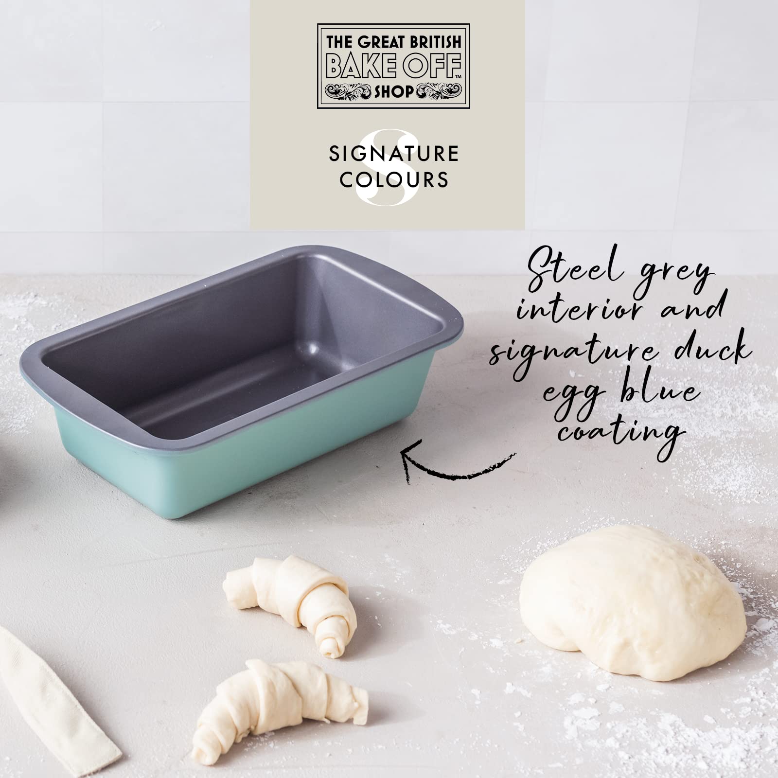 The Great British Bake Off 2lb Loaf Tin - Non-Stick Carbon Steel | 23cm x 13cm x 7cm | 900g Capacity 6