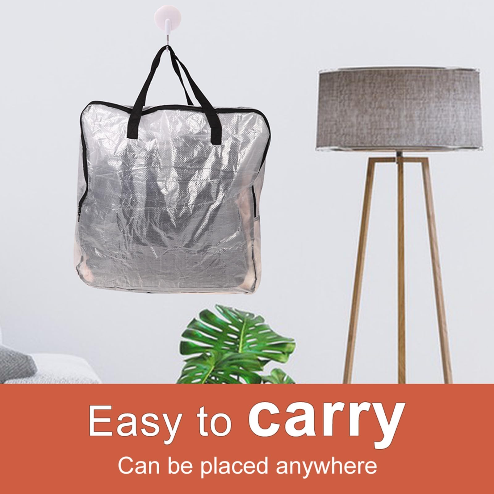 BARGAIN FACTORY Storage Bags - Pack of 3 XL Heavy Duty Moving & Wardrobe Storage | 60x60x20 cm 7