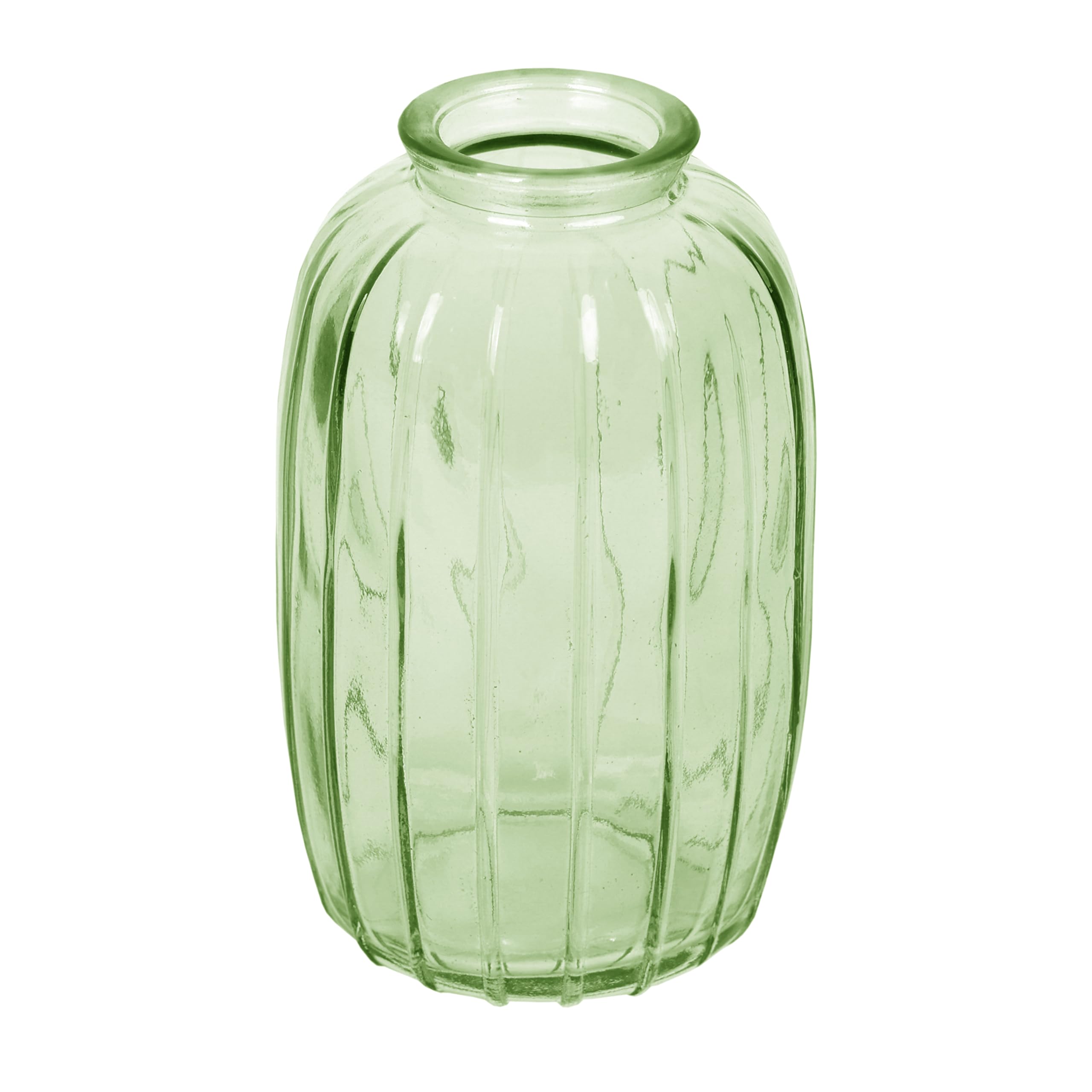 Talking Tables Green Glass Bud Vase - Single Stem Display | 12cm Height | Reusable & Recyclable 1
