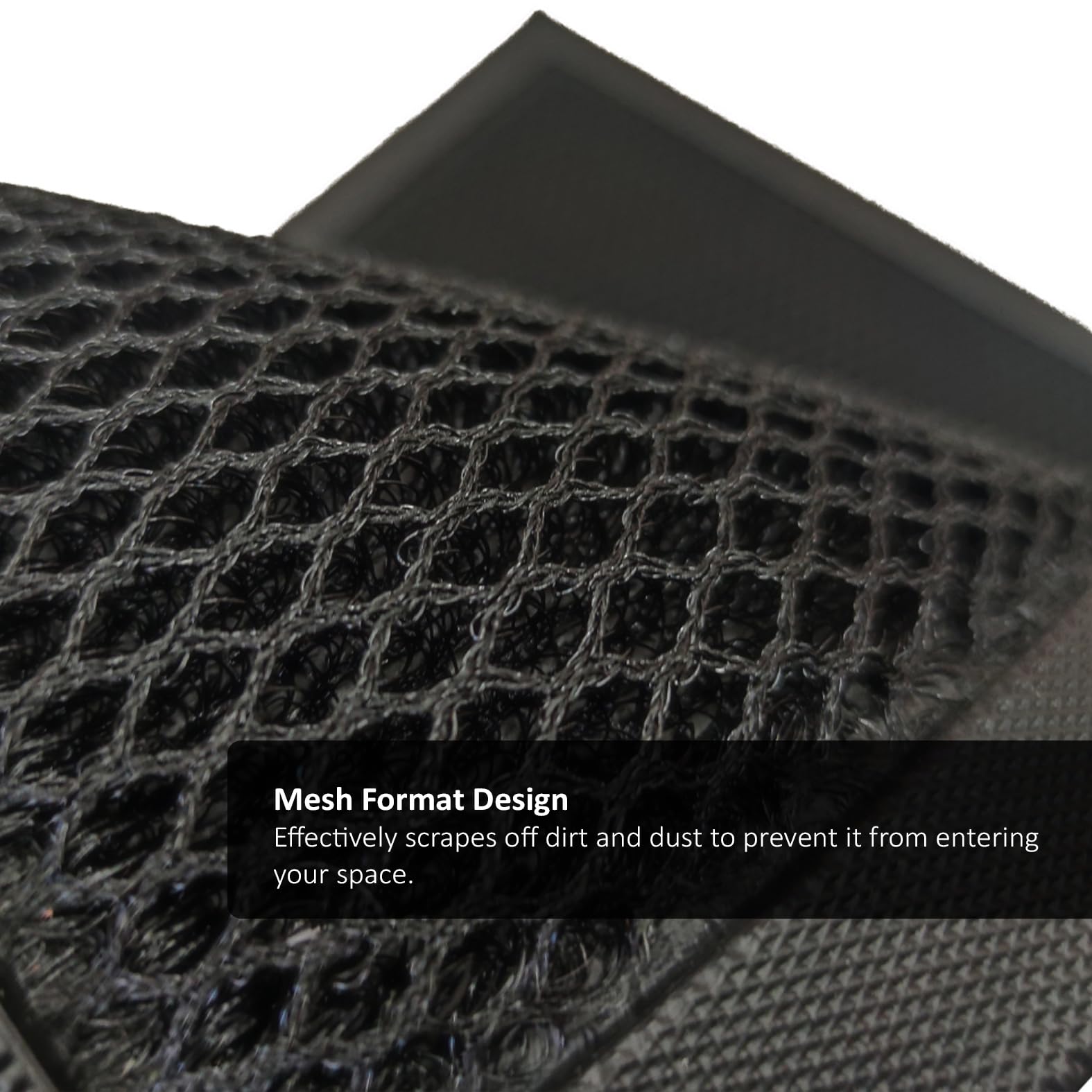 Nicoman Heavy-Duty Dirt Trapper Doormat - 60x40cm Black | Non-Slip | Machine Washable 5