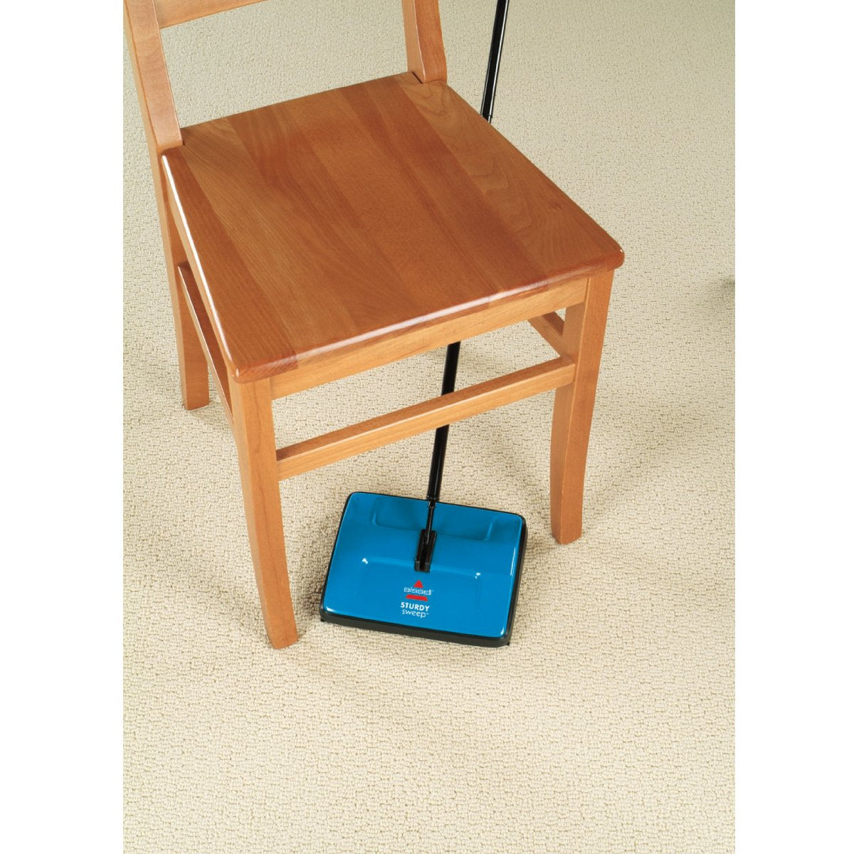 BISSELL Sturdy Sweep Lightweight Cordless Carpet Sweeper | Blue | Lays Flat Under Furniture 4