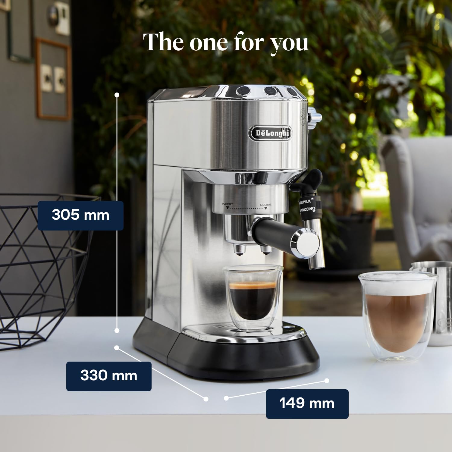 De'Longhi Dedica Style Espresso Machine - 15 Bar Pressure | Adjustable Milk Frother | Slim 15cm Design 9