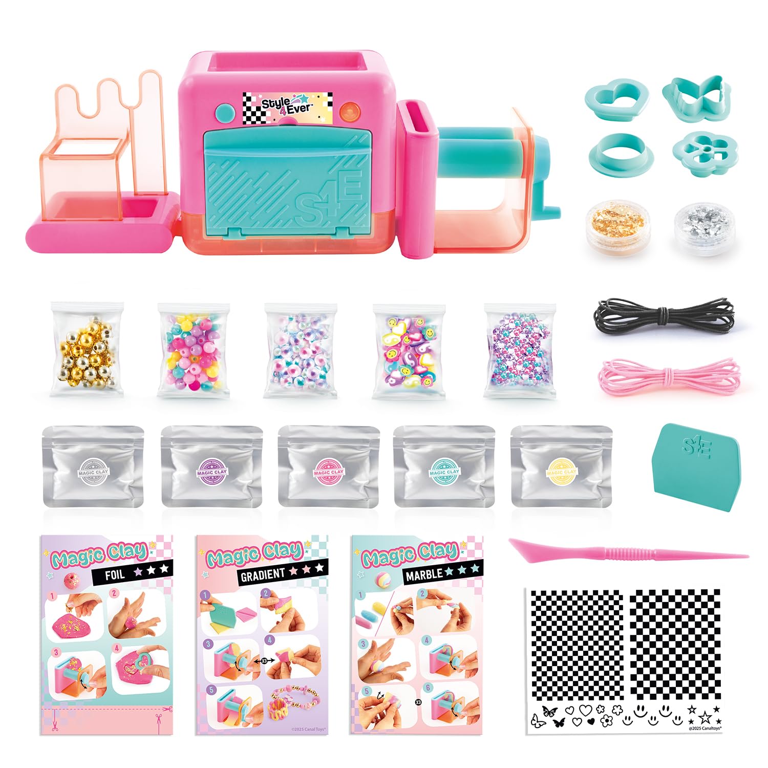 Canal Toys Style 4 Ever Magic Clay Jewellery Factory - Create 20 Pieces | 3-in-1 Machine 10