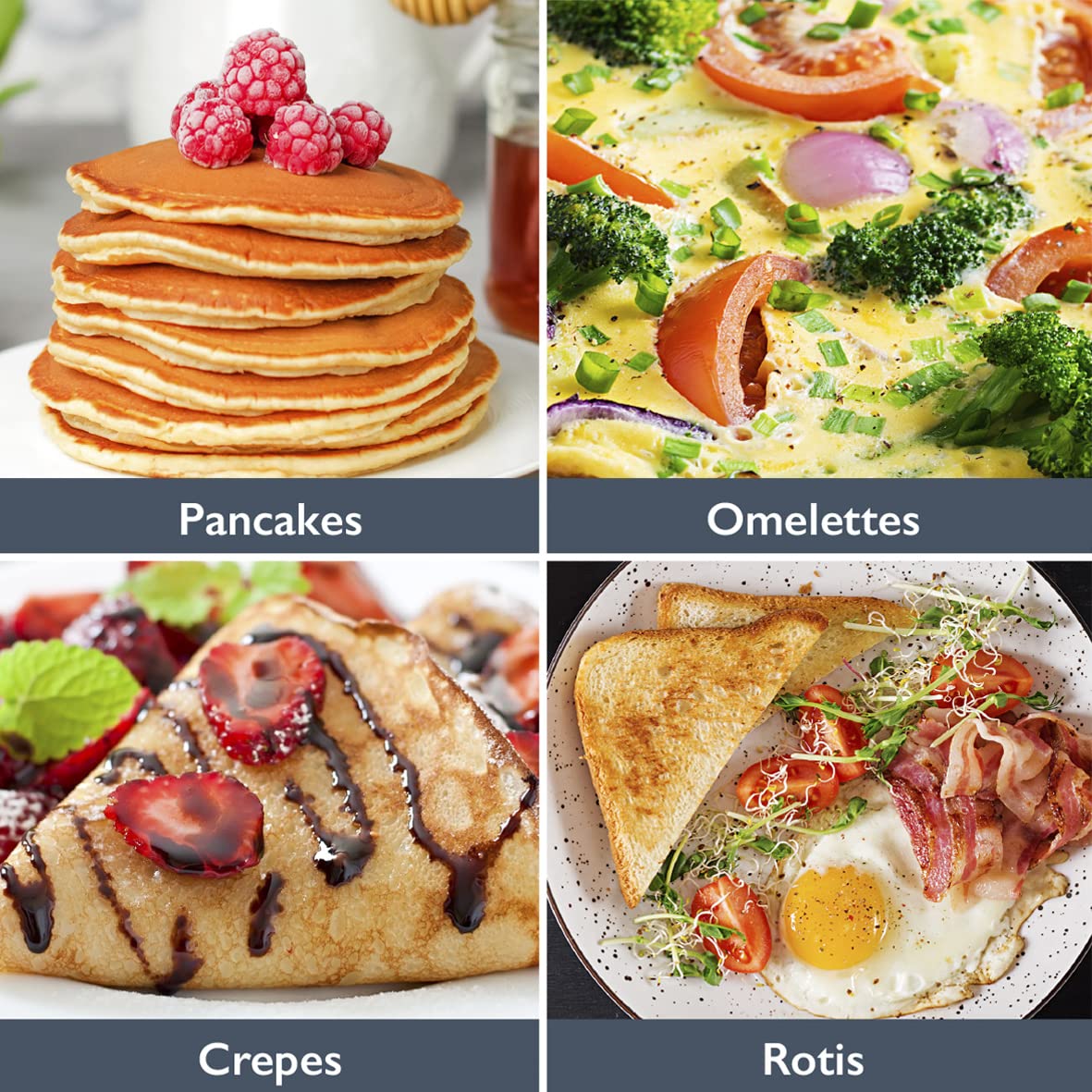 Blackmoor 26cm Non-Stick Pancake Pan - Suitable for Induction, Gas, Electric Hobs | Black 7