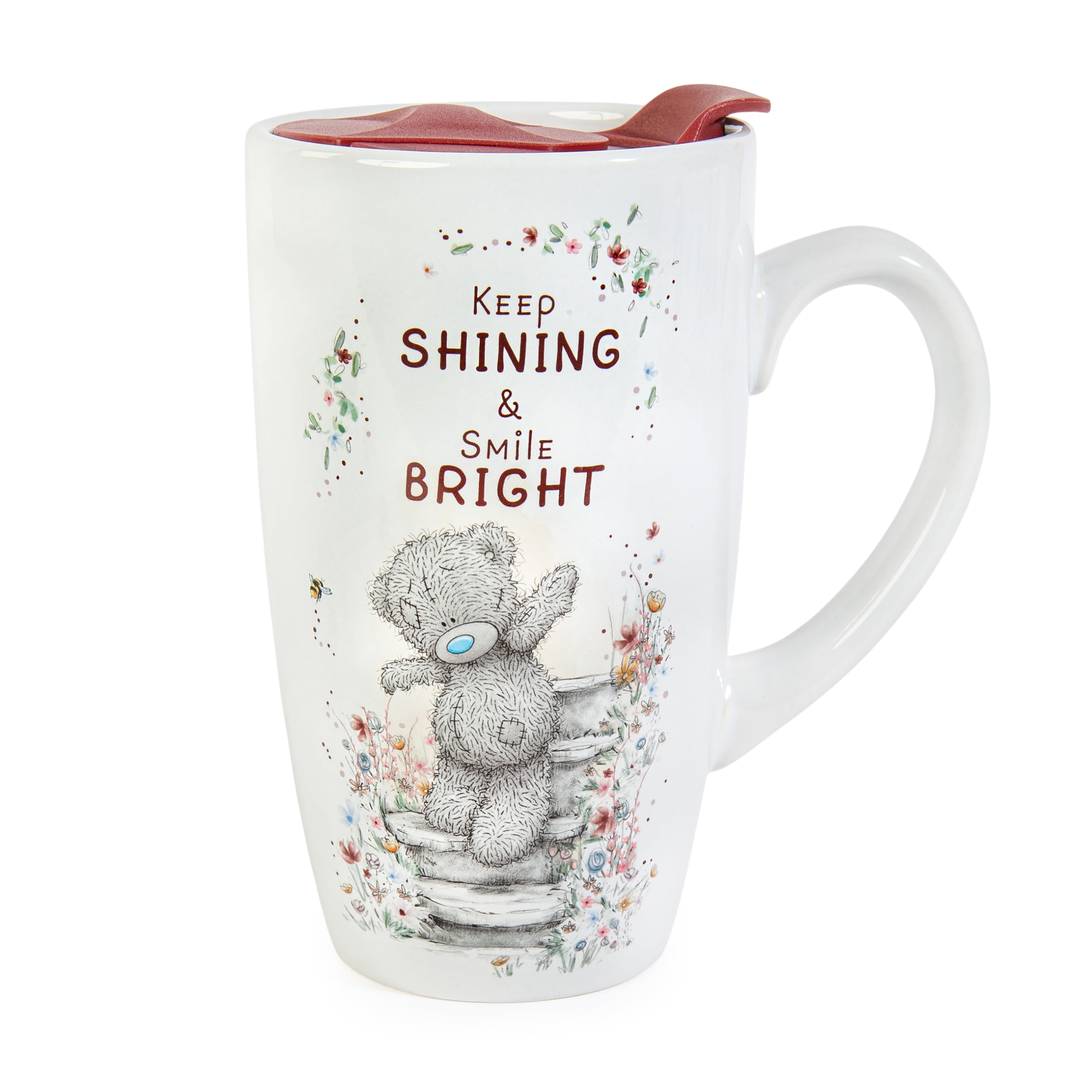 Me To You Bear Tatty Teddy Ceramic Travel Mug with Lid | Stoneware | Hand-Wash Only