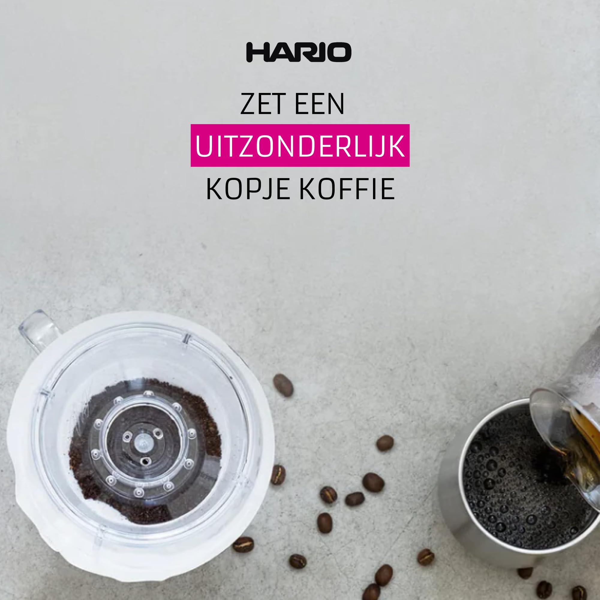 HARIO V60 Plastic Coffee Dripper - Size 02 | Manual Pour-Over | White 8