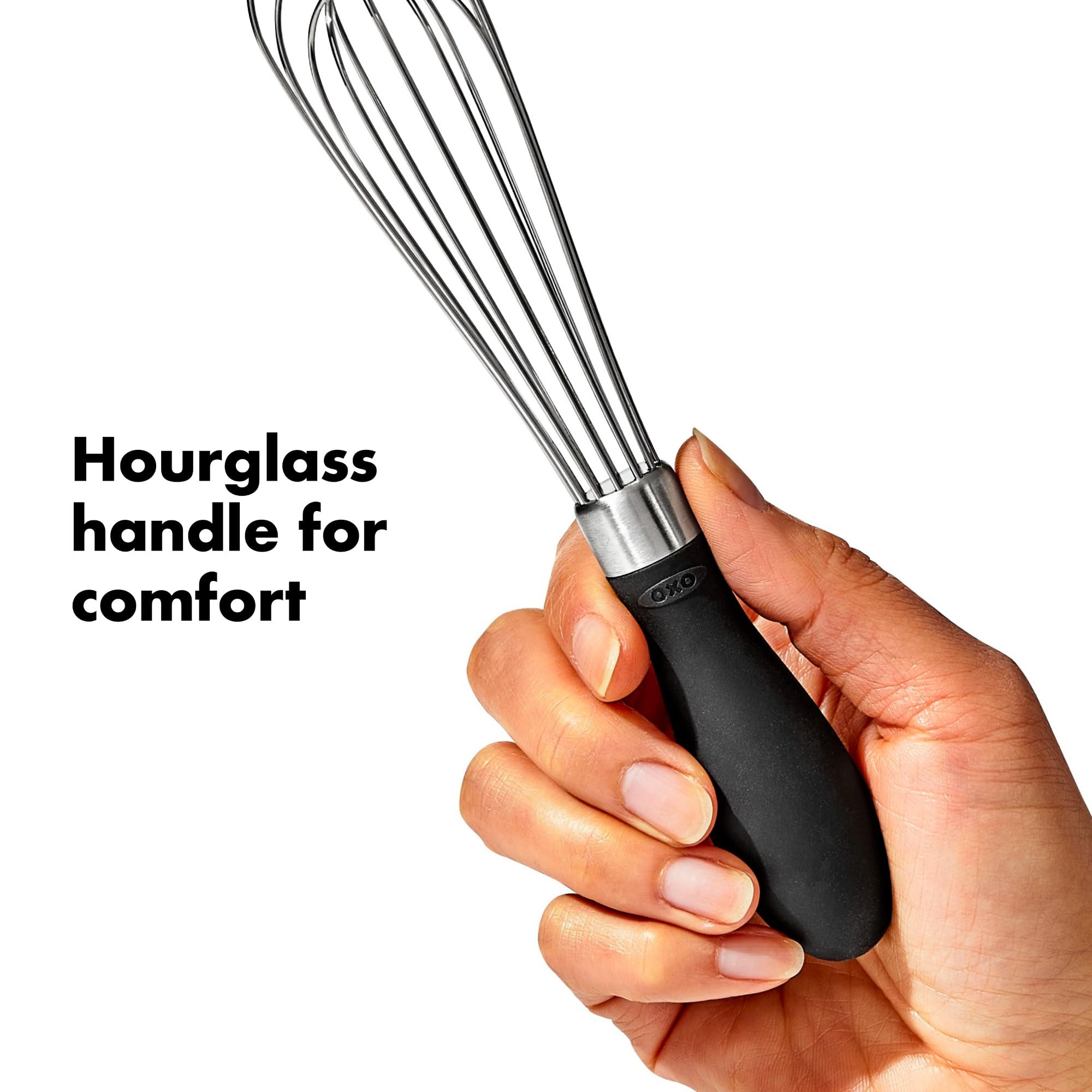 OXO Good Grips Mini Whisk - Stainless Steel, 18.42 cm for Dressings & Eggs | Dishwasher Safe 6