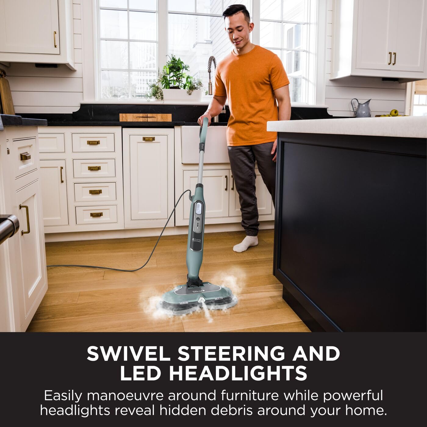 Shark Automatic Steam and Scrub Mop with Steam Blaster & 6 Dirt Grip Power Pads | 3 Steam Settings | S8201UKCP 5