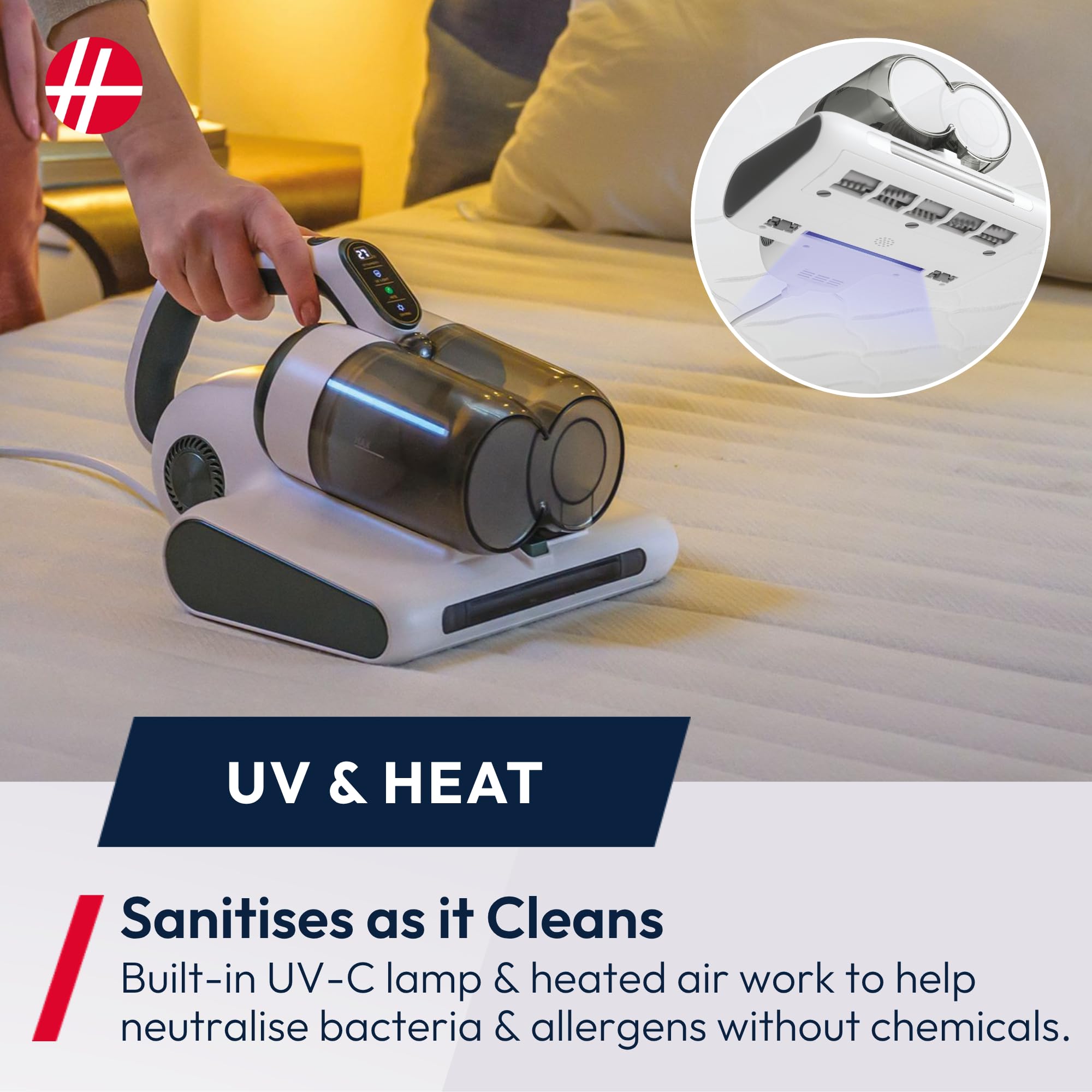 Hoover HMC510UV Mattress Vacuum Cleaner with UV Light | 4-in-1 Deep Clean | 3.19kg 5