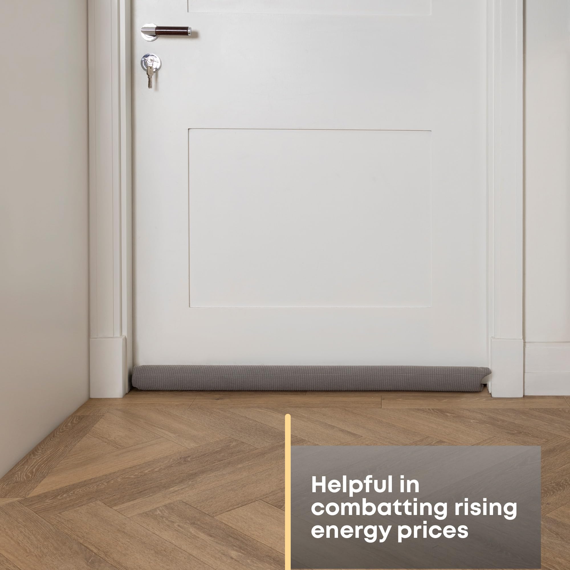 FiNeWaY Under Door Draught Excluder - 80cm Double-Sided Foam for Interior Doors | Grey 8