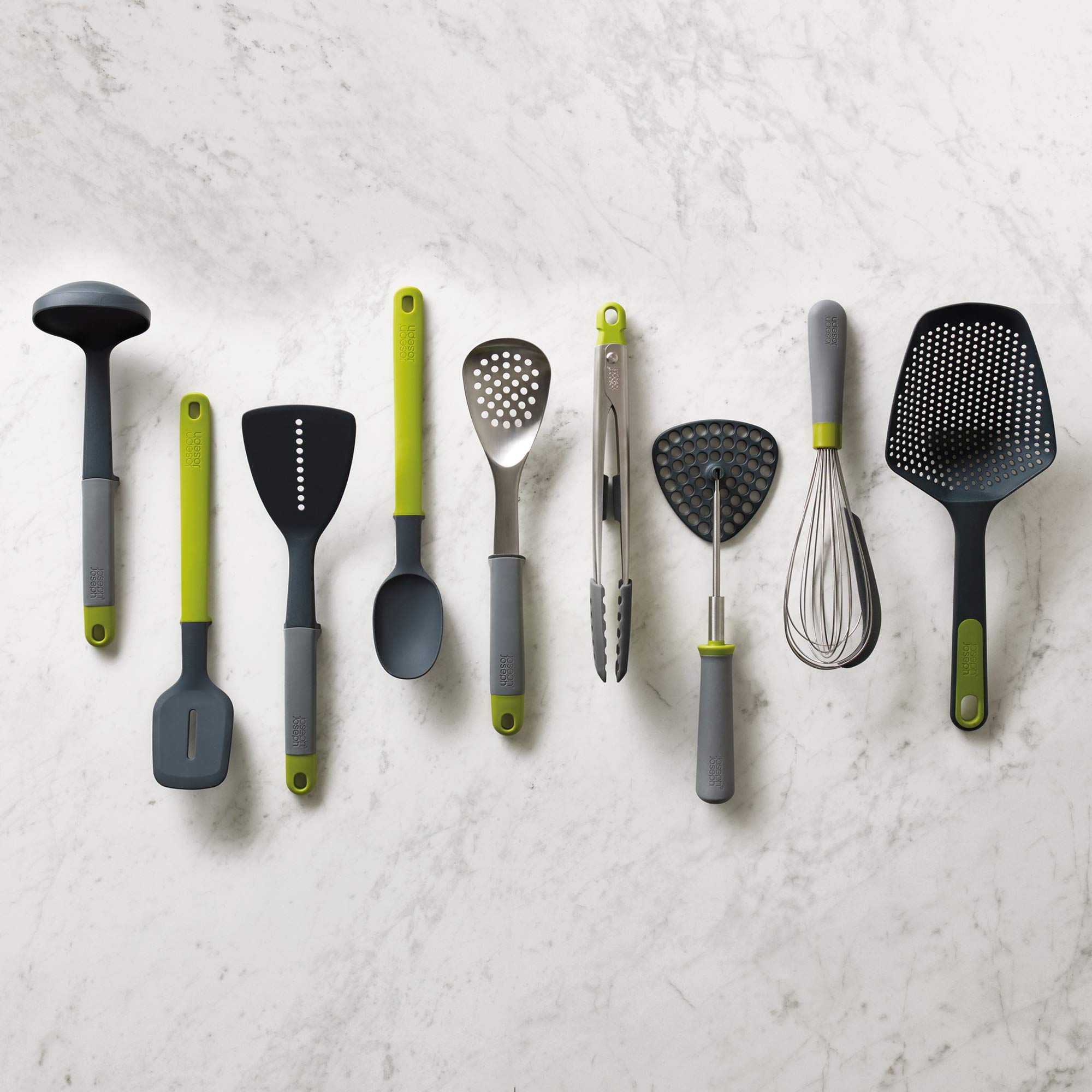 Joseph Joseph Elevate 12 inch Stainless Steel Cooking Tongs | Heat-Resistant Silicone Tips | Grey/Green 5