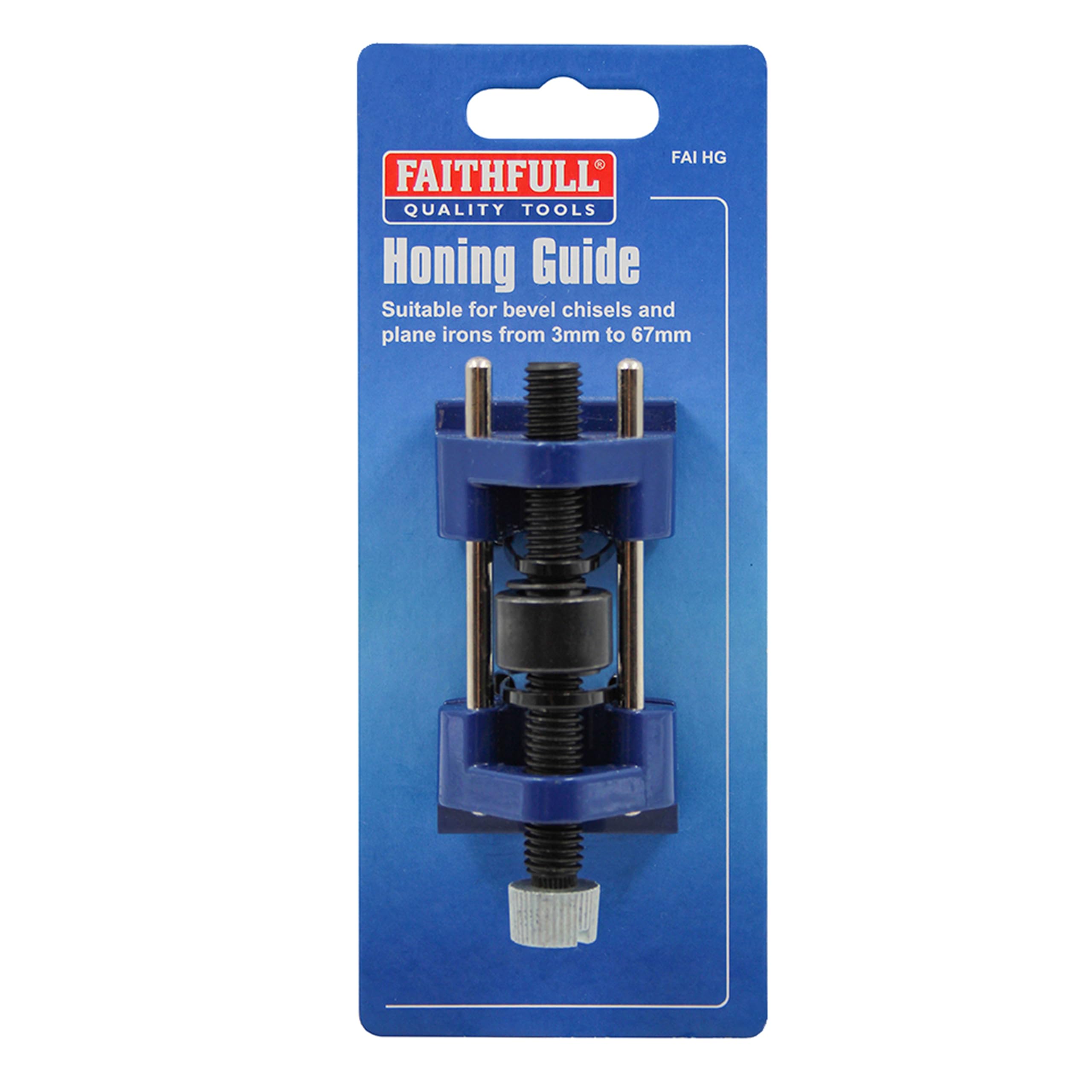 Faithfull Honing Guide for Chisels and Plane Irons | Fits 3mm to 67mm Wide Tools | Metal Construction 6