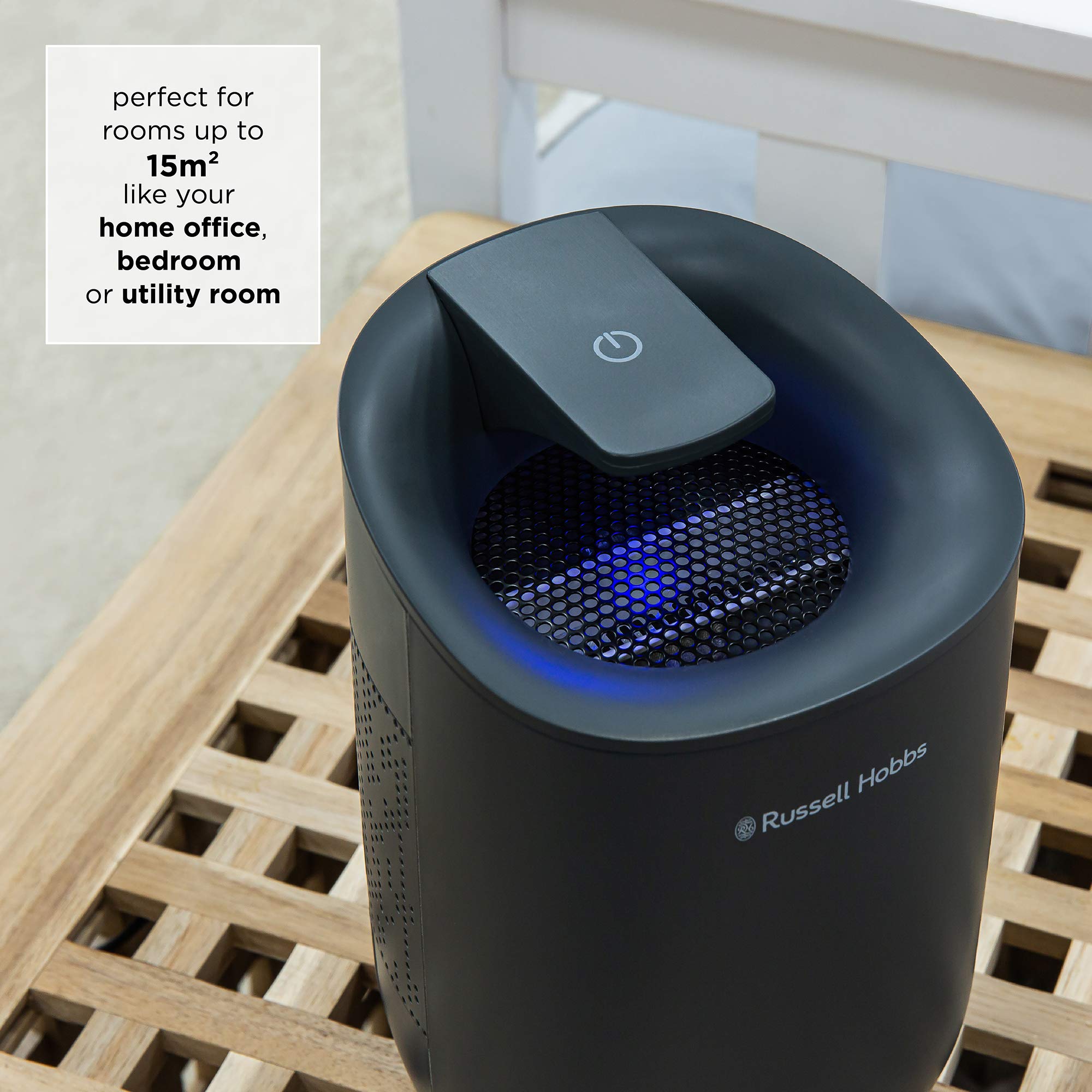 Russell Hobbs Fresh Air Mini Dehumidifier - 300ml/day Extraction | 15m² Coverage | Grey 3