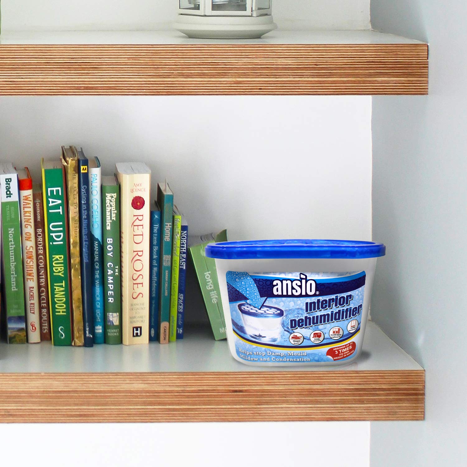 ANSIO Disposable Dehumidifier Tubs - Pack of 5 | Calcium Chloride | Absorbs up to 3x Own Weight 8