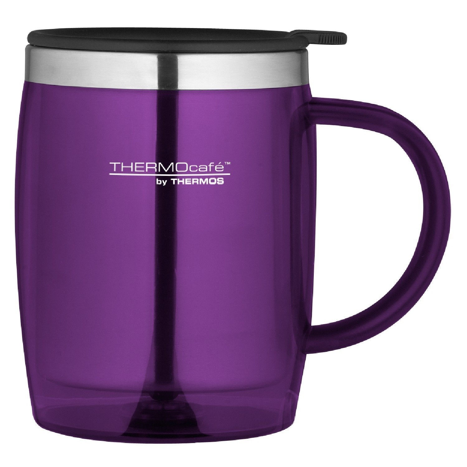 Thermos ThermoCafé Translucent Desk Mug - Double Wall Insulation | 450 ml | Purple 3