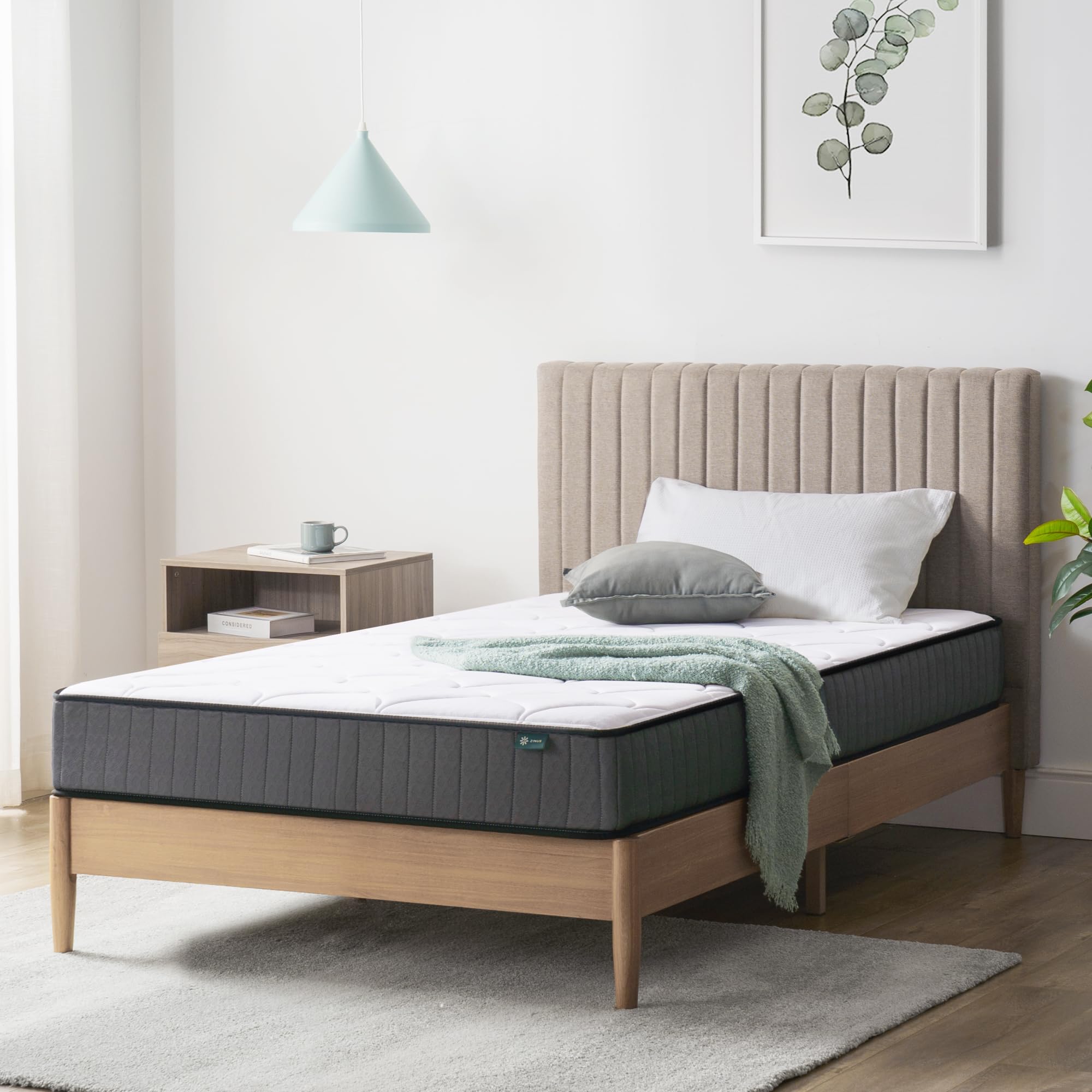 Zinus Skin-friendly Hybrid Mattress - Memory Foam & Pocket Spring | Single (90x190 cm) | 8'' Height | Medium Firmness 9